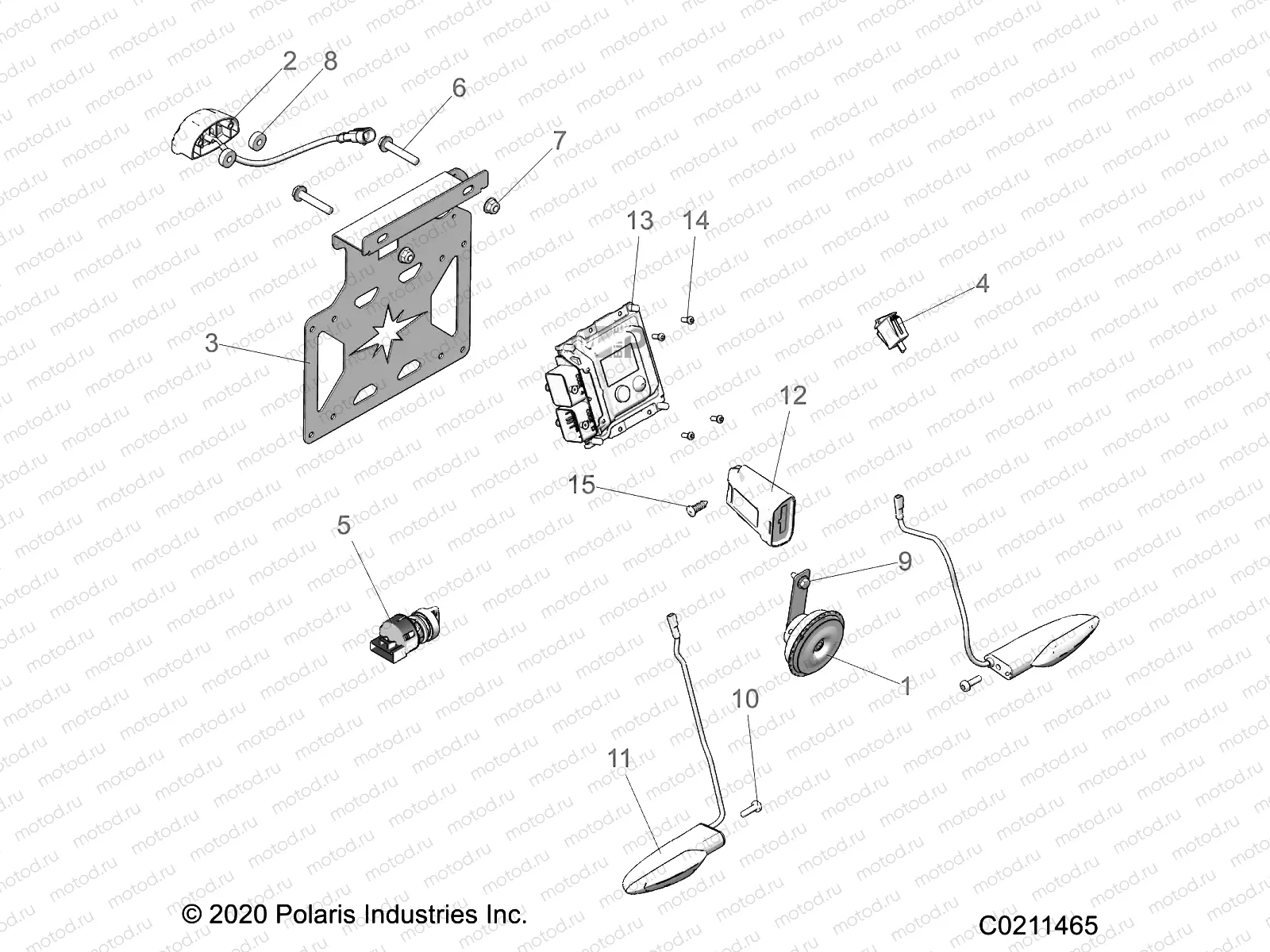 ELECTRICAL | ELECTRICAL, SWITCHES, HORN and ECM - A22S6E57F1/FL (C0211465)