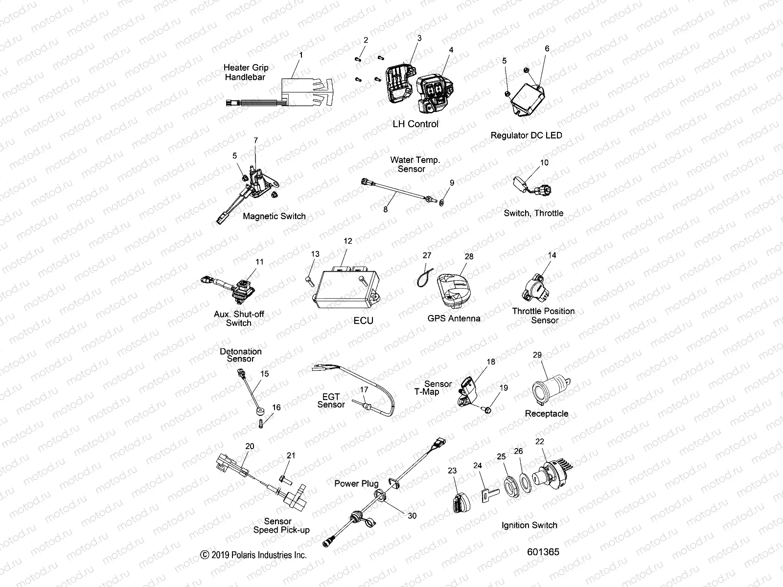 ELECTRICAL | ELECTRICAL, SWITCHES, SENSORS and COMPONENTS - S20EDE6PS ALL OPTIONS (601365)