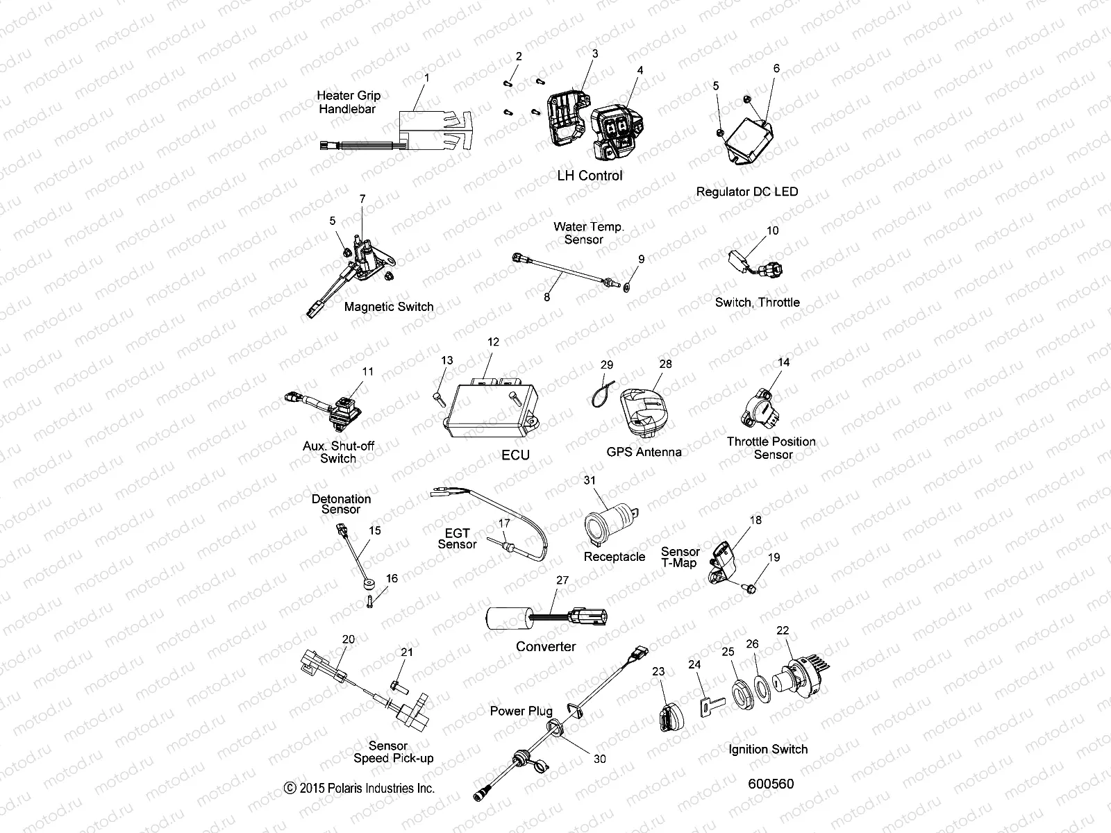 ELECTRICAL | ELECTRICAL, SWITCHES, SENSORS and COMPONENTS - S20EDE8PS ALL OPTIONS (600560)