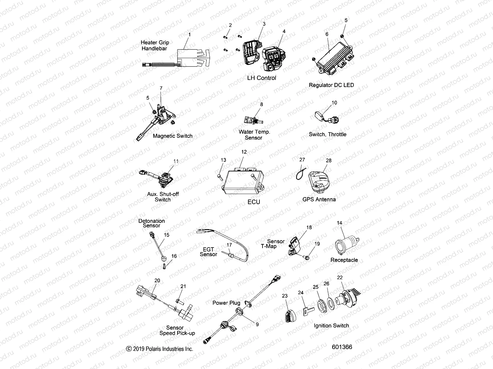 ELECTRICAL | ELECTRICAL, SWITCHES, SENSORS and COMPONENTS - S20EDE8RS/8REM (601366)