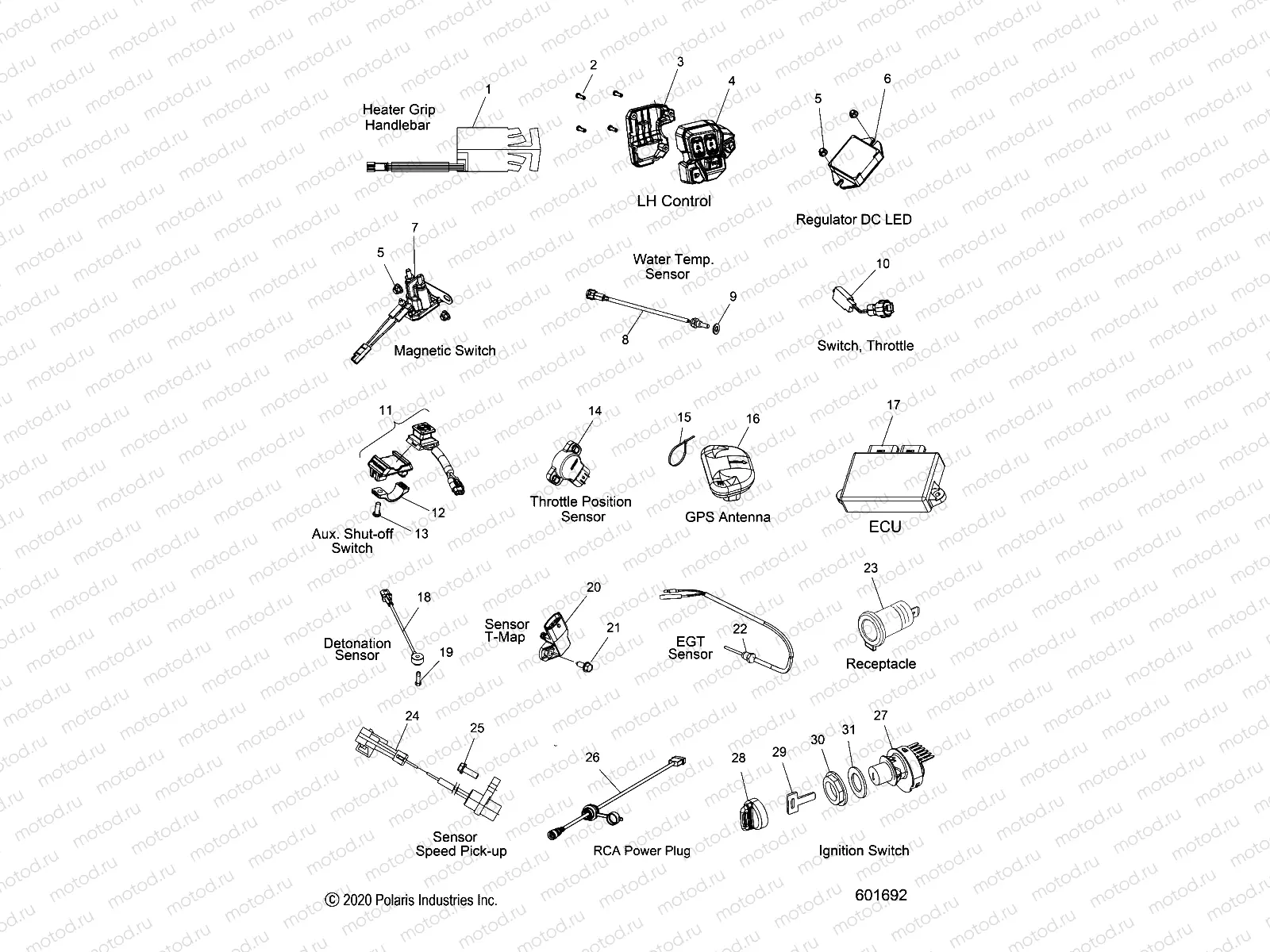 ELECTRICAL | ELECTRICAL, SWITCHES, SENSORS and COMPONENTS - S21EDE6PS ALL OPTIONS (601692)