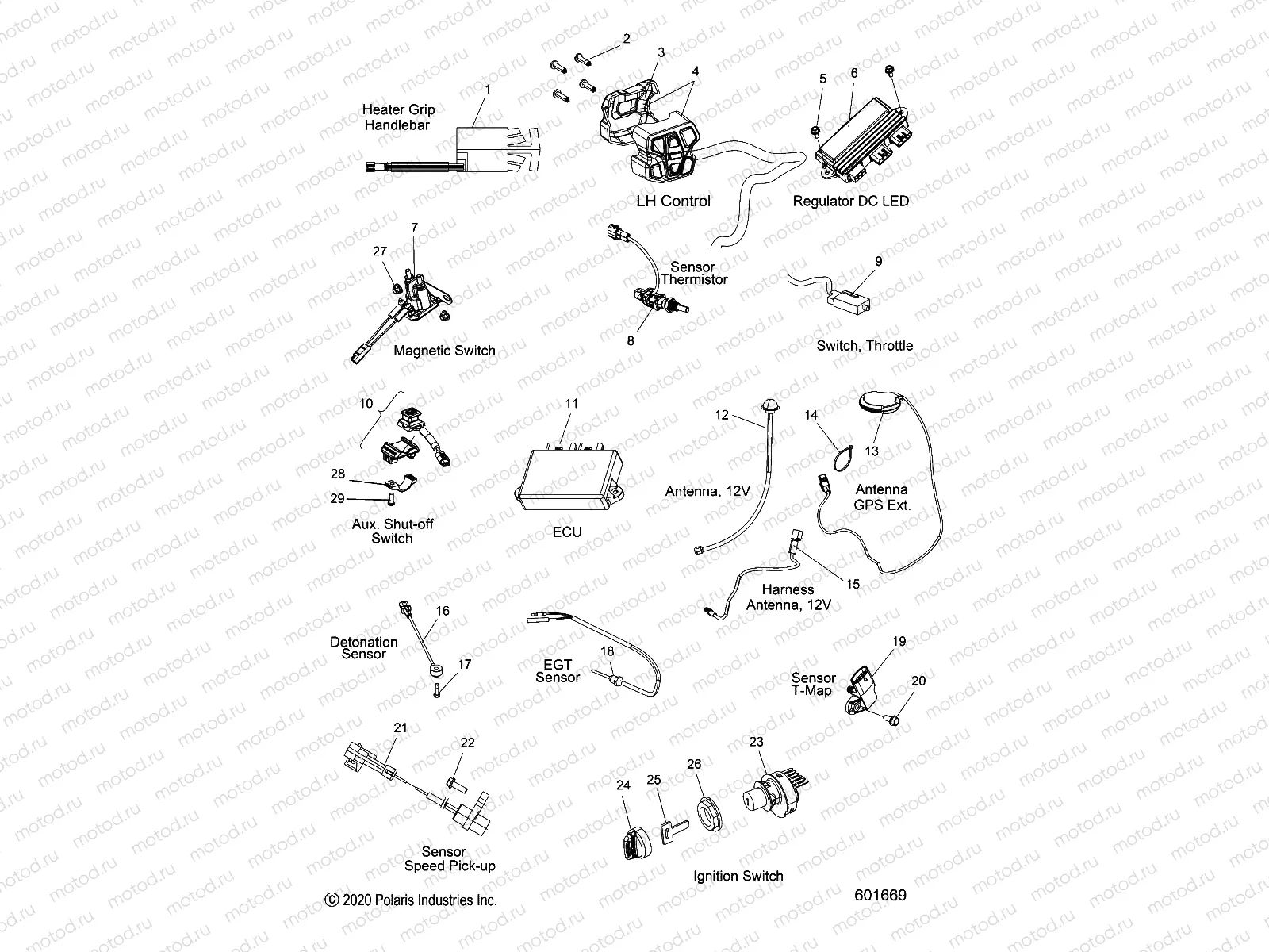 ELECTRICAL | ELECTRICAL, SWITCHES, SENSORS and COMPONENTS - S21TKV6RS/6RE ALL OPTIONS (601669)