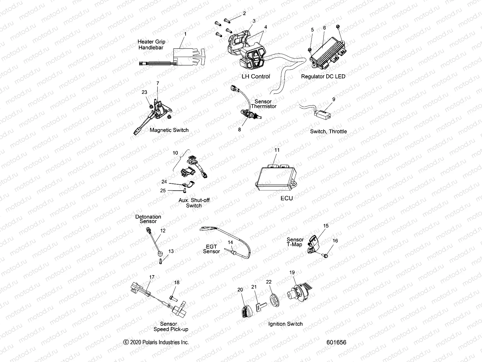 ELECTRICAL | ELECTRICAL, SWITCHES, SENSORS and COMPONENTS - S22TKP6RS ALL OPTIONS (601656)