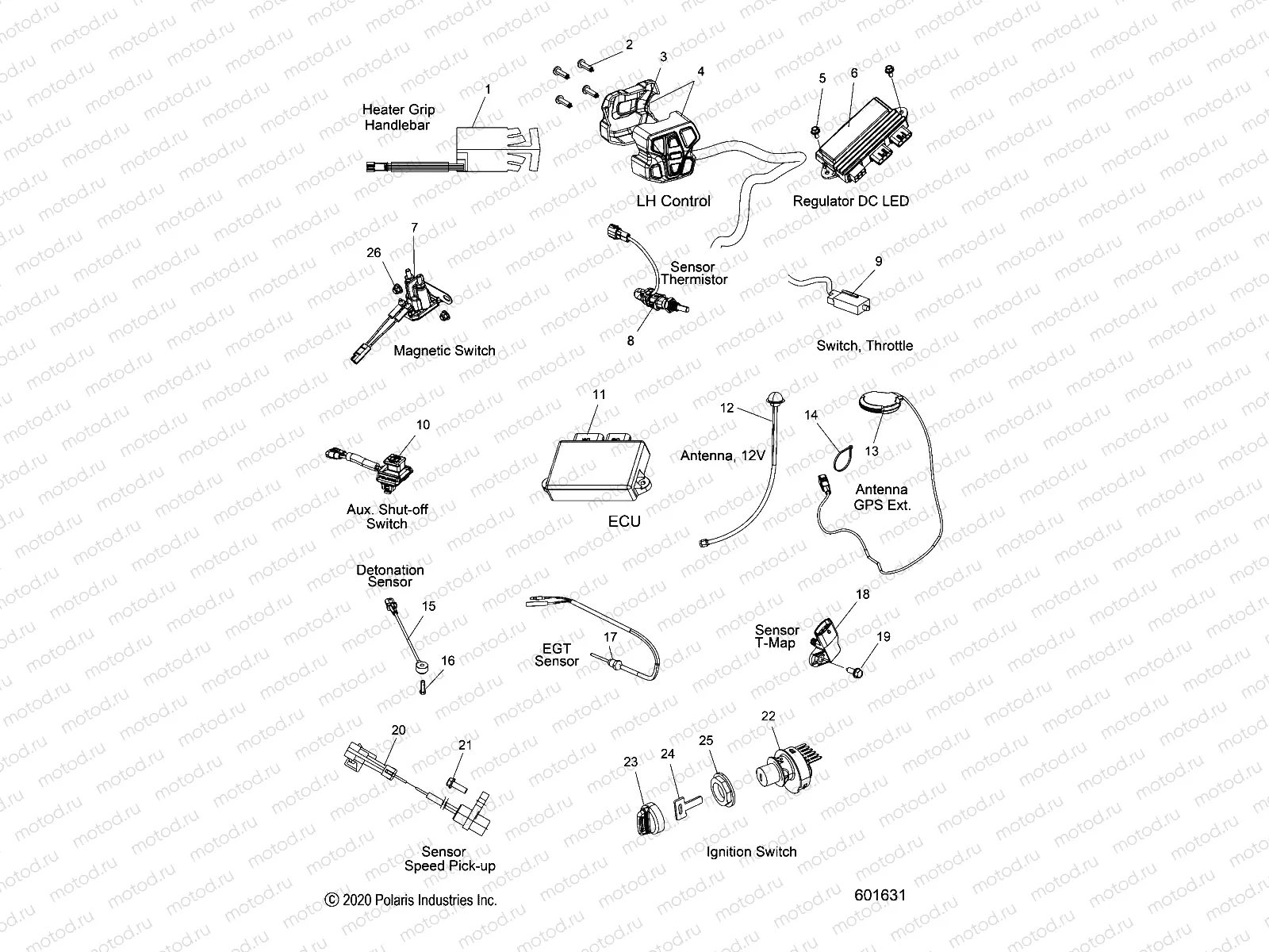 ELECTRICAL | ELECTRICAL, SWITCHES, SENSORS and COMPONENTS - S22TLC6RS/6RE ALL OPTIONS (C601631)
