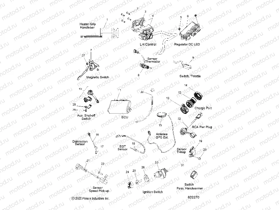 ELECTRICAL | ELECTRICAL, SWITCHES, SENSORS and COMPONENTS - S23TDH6RS (602270)