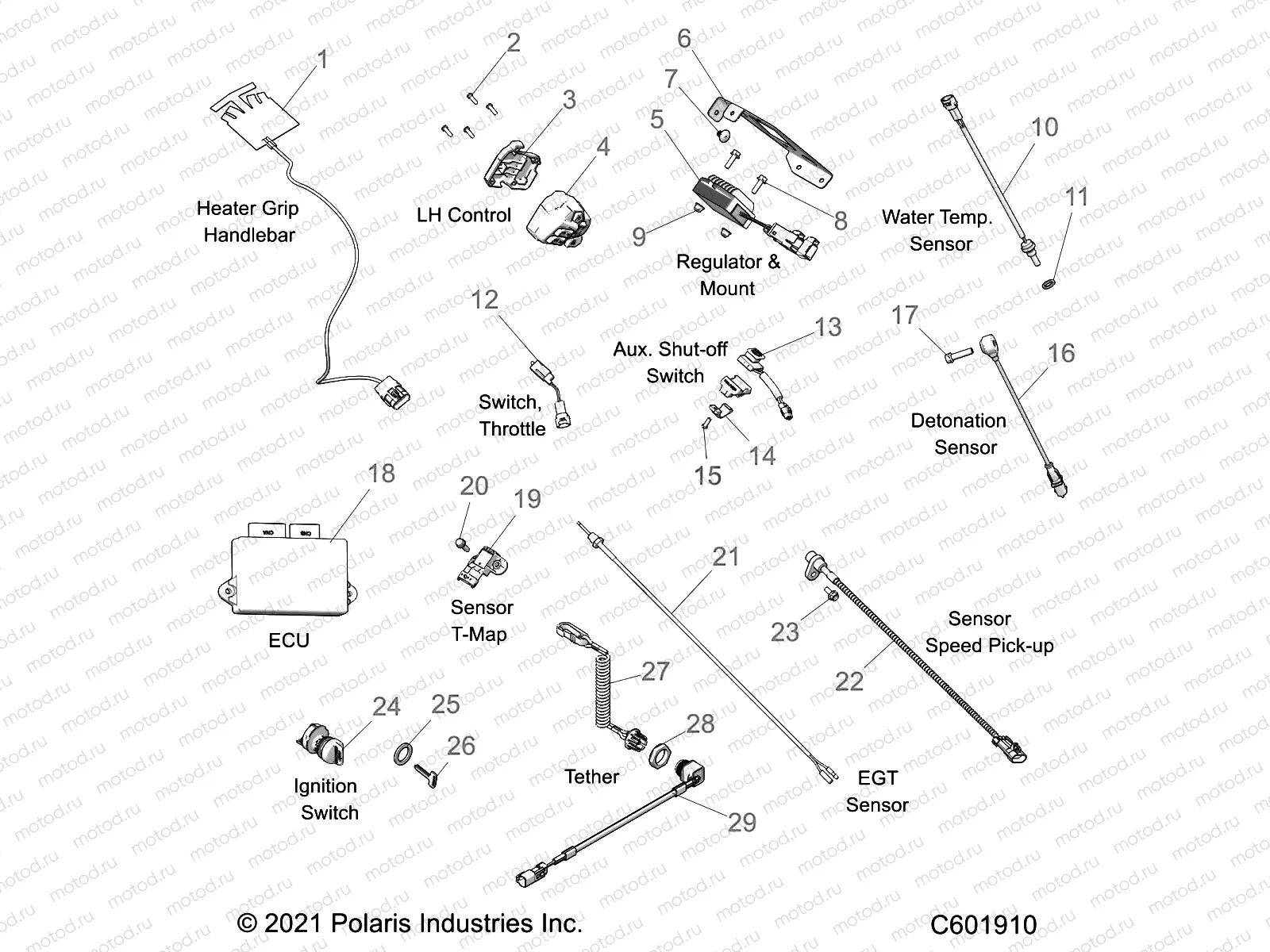 ELECTRICAL | ELECTRICAL, SWITCHES, SENSORS and COMPONENTS - S23TDL6KSA ALL OPTIONS(601910)