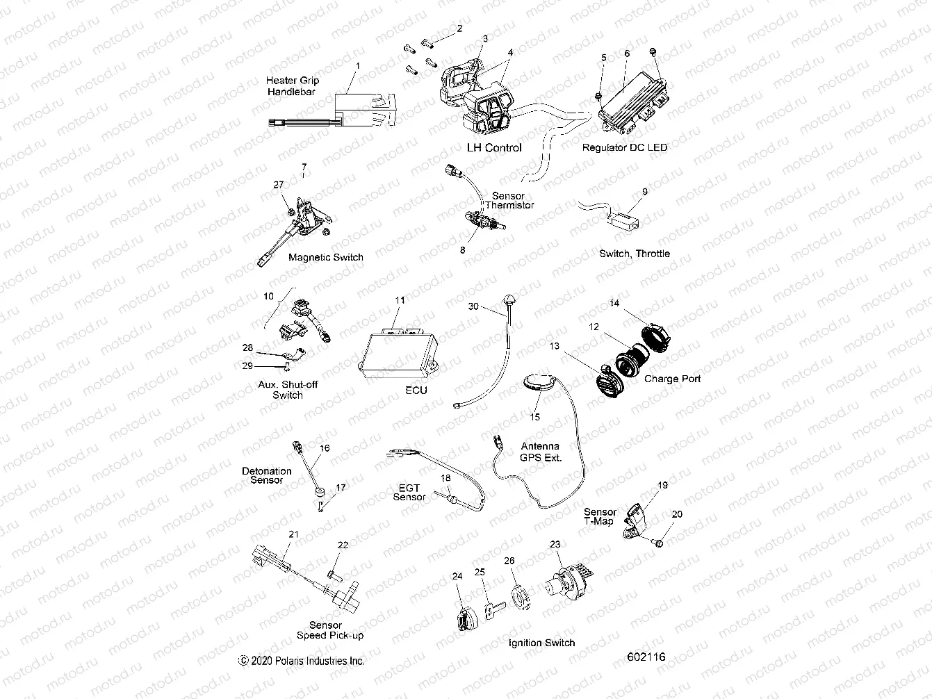 ELECTRICAL | ELECTRICAL, SWITCHES, SENSORS and COMPONENTS - S23TLP6R (601669)