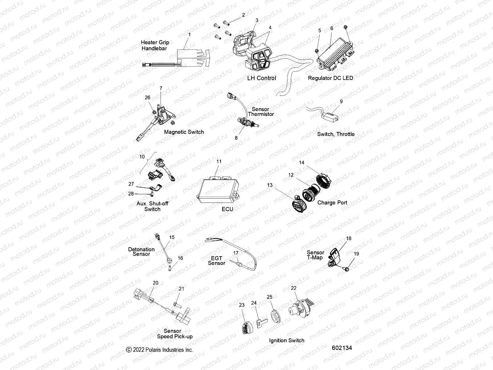 ELECTRICAL | ELECTRICAL, SWITCHES, SENSORS and COMPONENTS - S23TLS6RSL/6REL (601656)