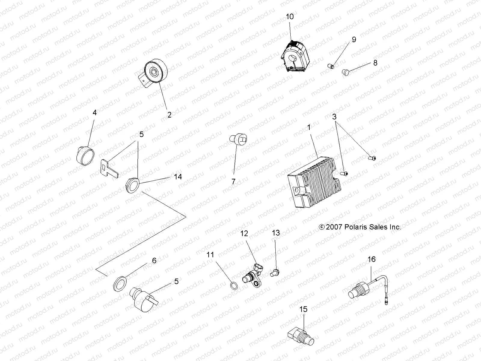 ELECTRICAL | ELECTRICAL, SWITCHES, SENSORS and ECM - A08LH46AQ/AX/AZ (49ATVSWITCHES08SP400)