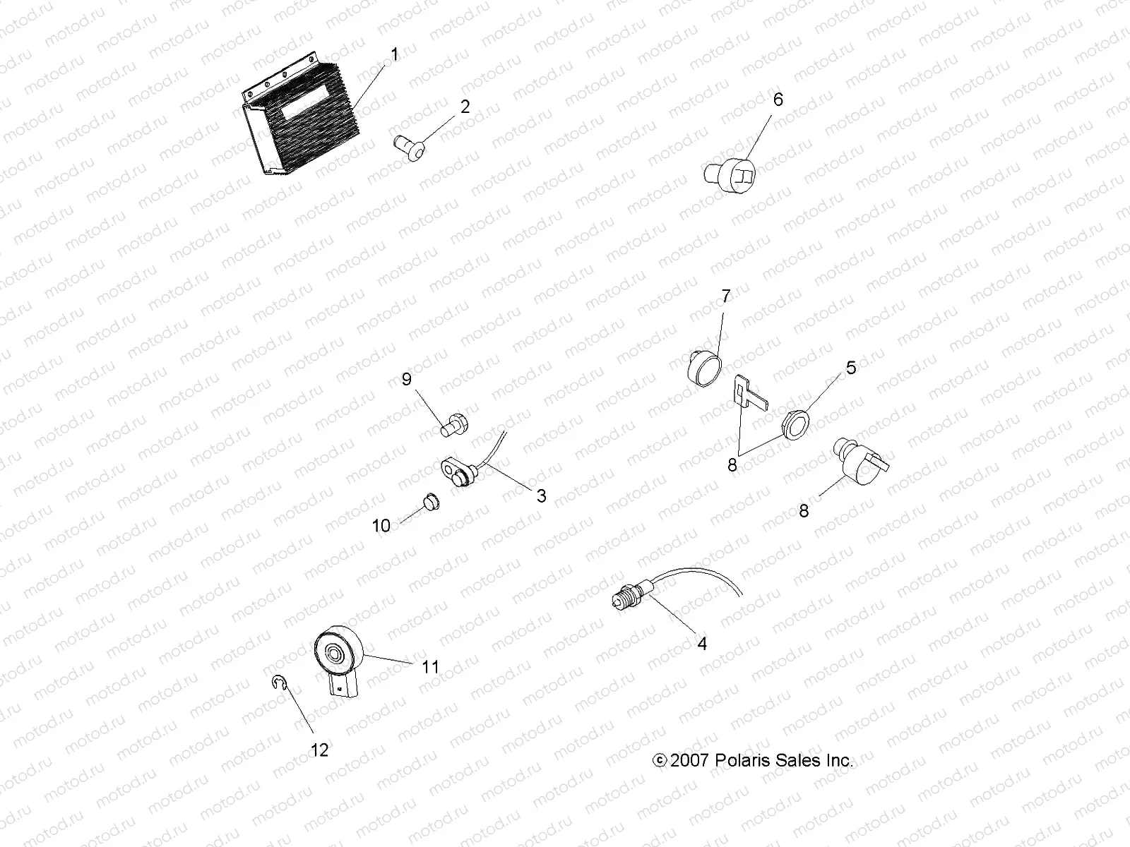 ELECTRICAL | ELECTRICAL, SWITCHES, SENSORS and ECM - A08MH50AX/AZ (49ATVELECT08SP500)