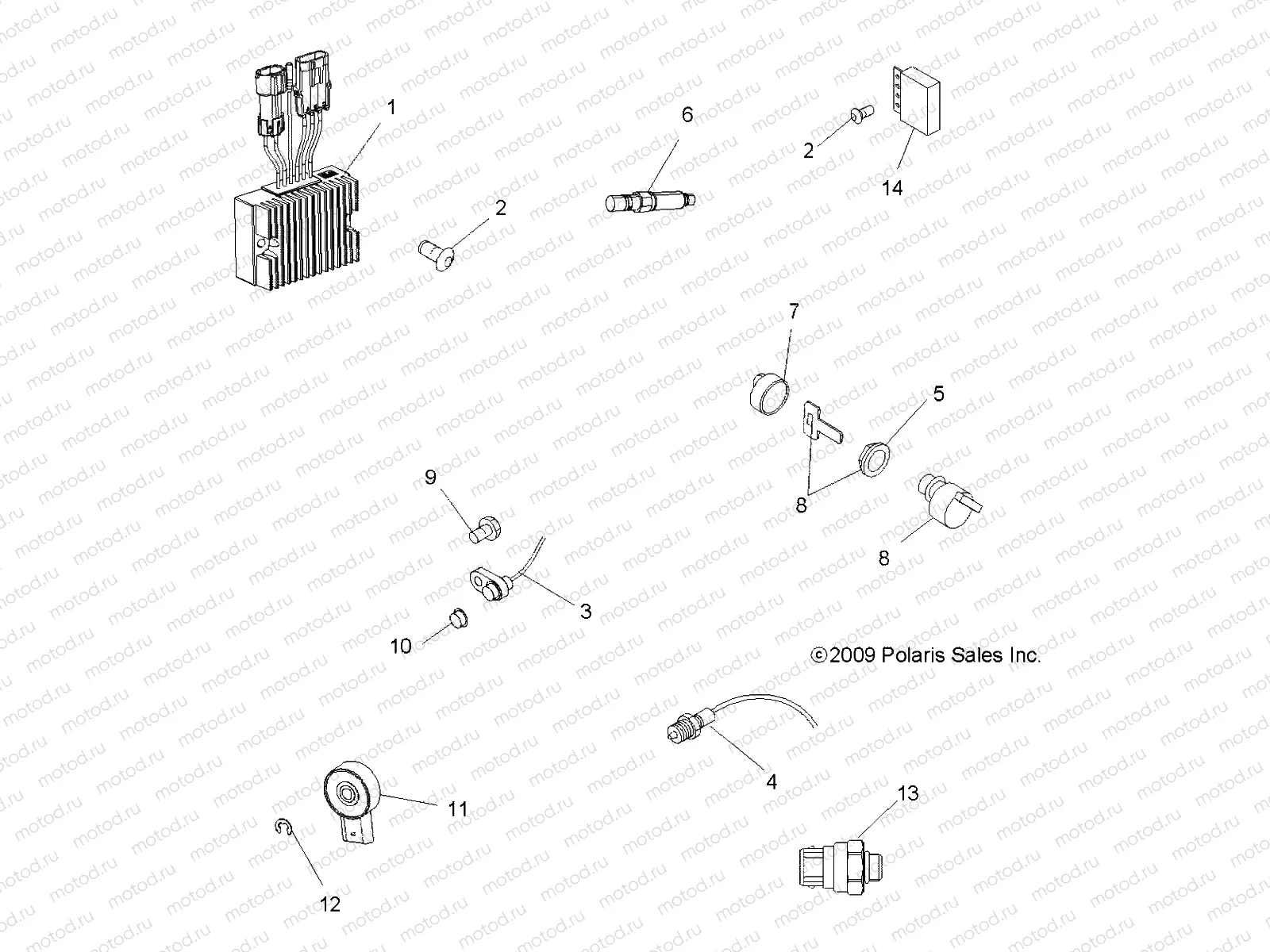 ELECTRICAL | ELECTRICAL, SWITCHES, SENSORS and ECM - A10MH50FX/FF (49ATVELECT10SP500I)