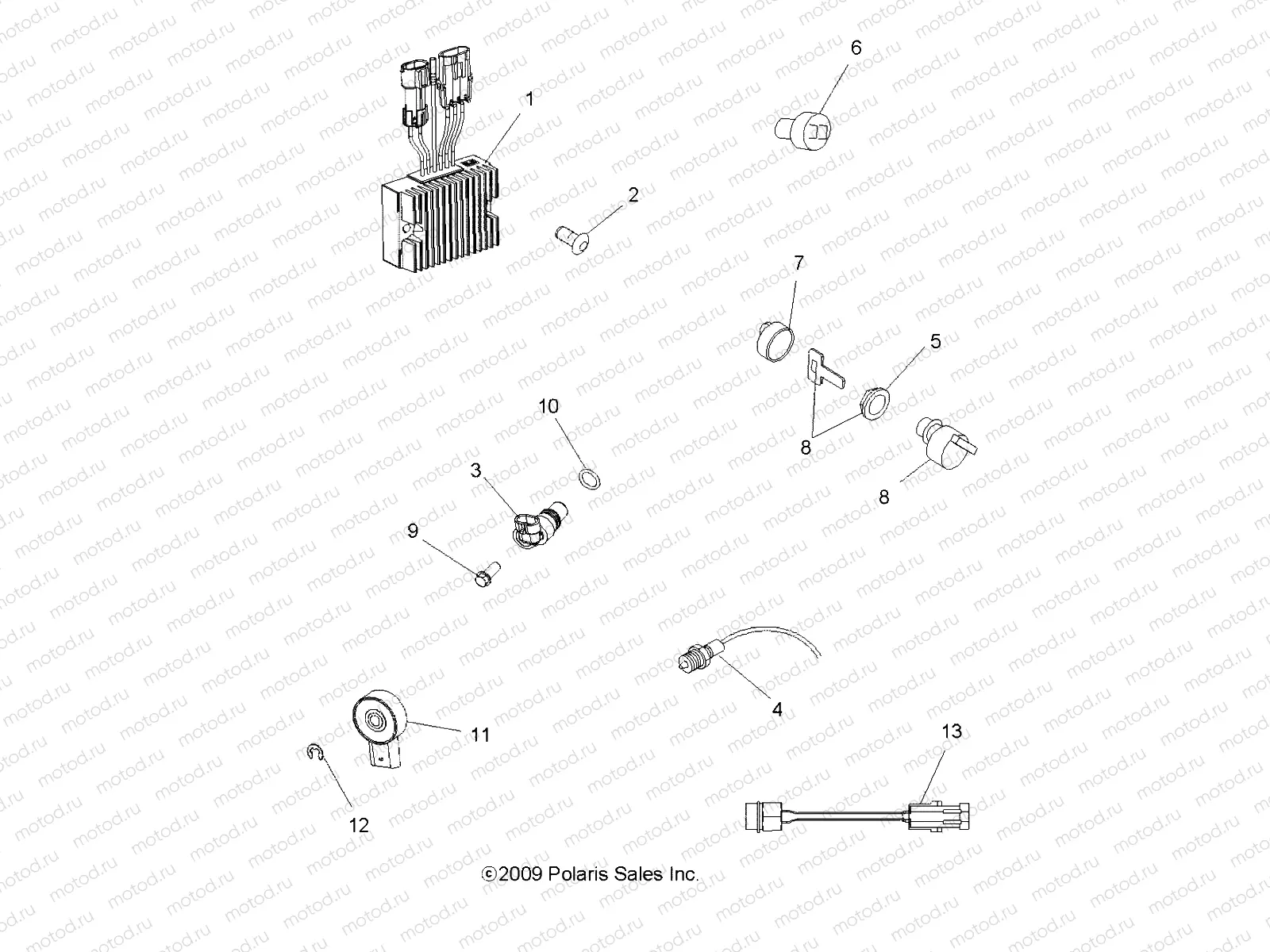 ELECTRICAL | ELECTRICAL, SWITCHES, SENSORS and ECM - A11DH50AX/AZ (49ATVELECT10SP500TRG)