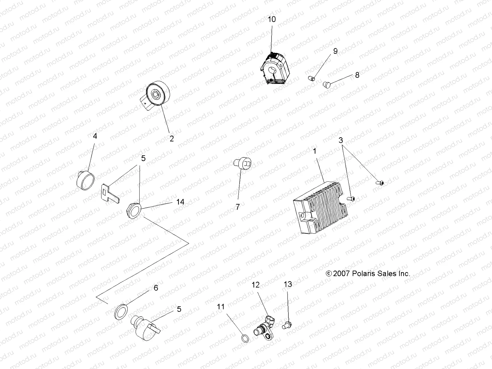 ELECTRICAL | ELECTRICAL, SWITCHES, SENSORS and ECM - A11LB27AA (49ATVELECT08SP400)