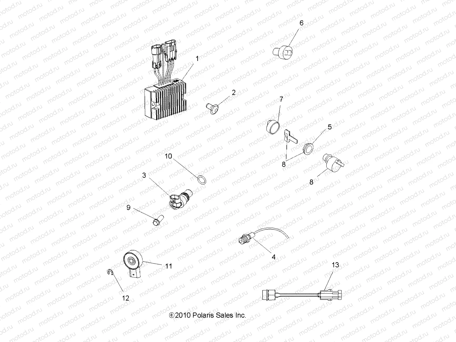 ELECTRICAL | ELECTRICAL, SWITCHES, SENSORS and ECM - A11MB46FZ (49ATVELECT11SP500)