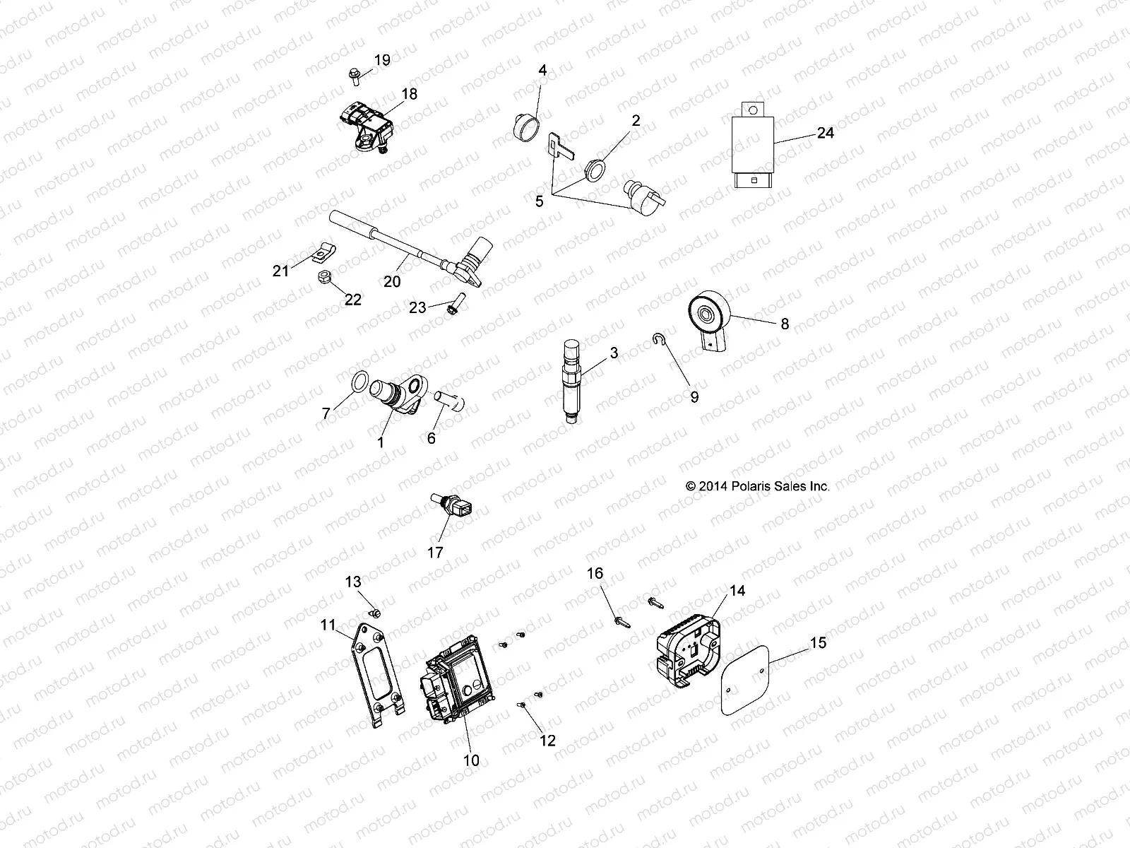 ELECTRICAL | ELECTRICAL, SWITCHES, SENSORS and ECM - A15SEB57CA/CJ/SEC57CJ/CA (49ATVELECT15QUAD)