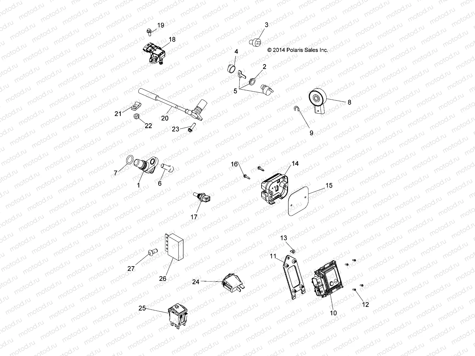 ELECTRICAL | ELECTRICAL, SWITCHES, SENSORS and ECM - A15SET57CA/S57CJ/CA (49ATVELECT15TRCTR)