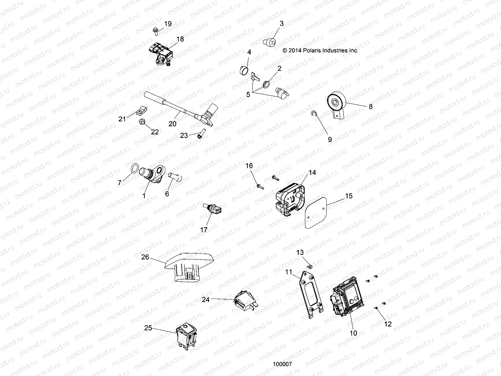 ELECTRICAL | ELECTRICAL, SWITCHES, SENSORS and ECM - A15SHS57CS (100007)