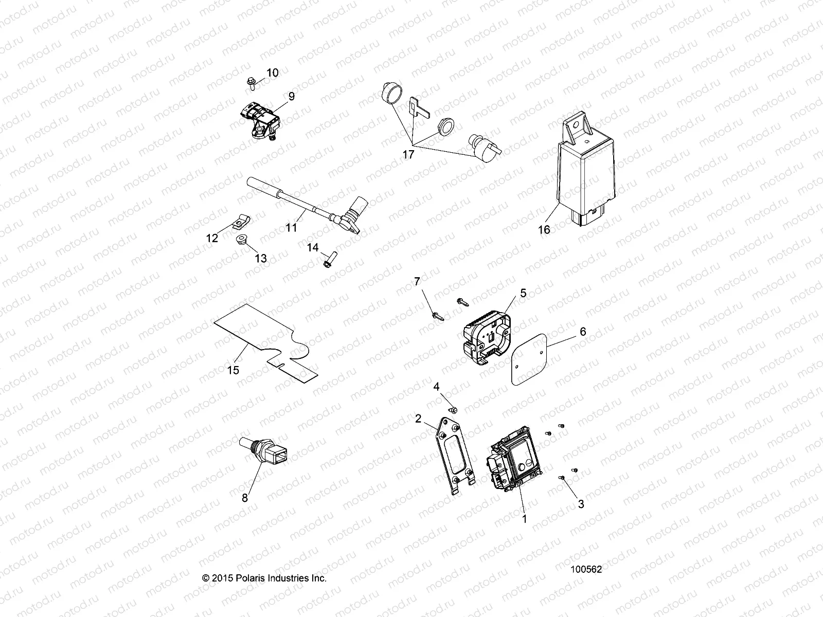 ELECTRICAL | ELECTRICAL, SWITCHES, SENSORS and ECM - A16SDC57C2 (100562)