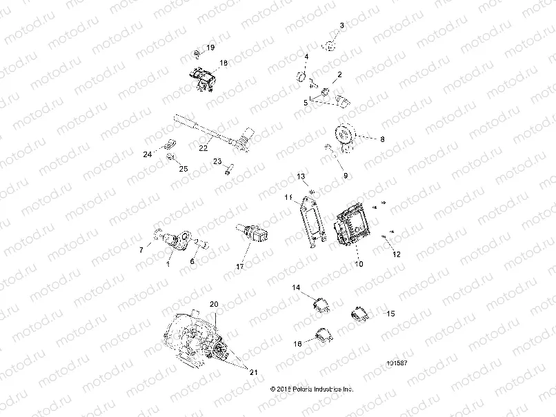 ELECTRICAL | ELECTRICAL, SWITCHES, SENSORS and ECM - A19SHD57B9/E57BJ/E57BW (101587)