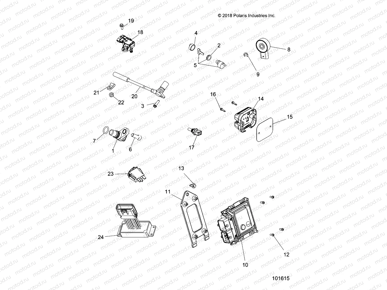 ELECTRICAL | ELECTRICAL, SWITCHES, SENSORS and ECM - A20SEE57K1 (101615)