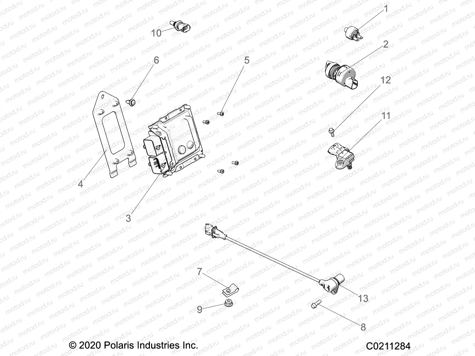 ELECTRICAL | ELECTRICAL, SWITCHES, SENSORS and ECM - A21S6E57A1/3A1 (C0211284)