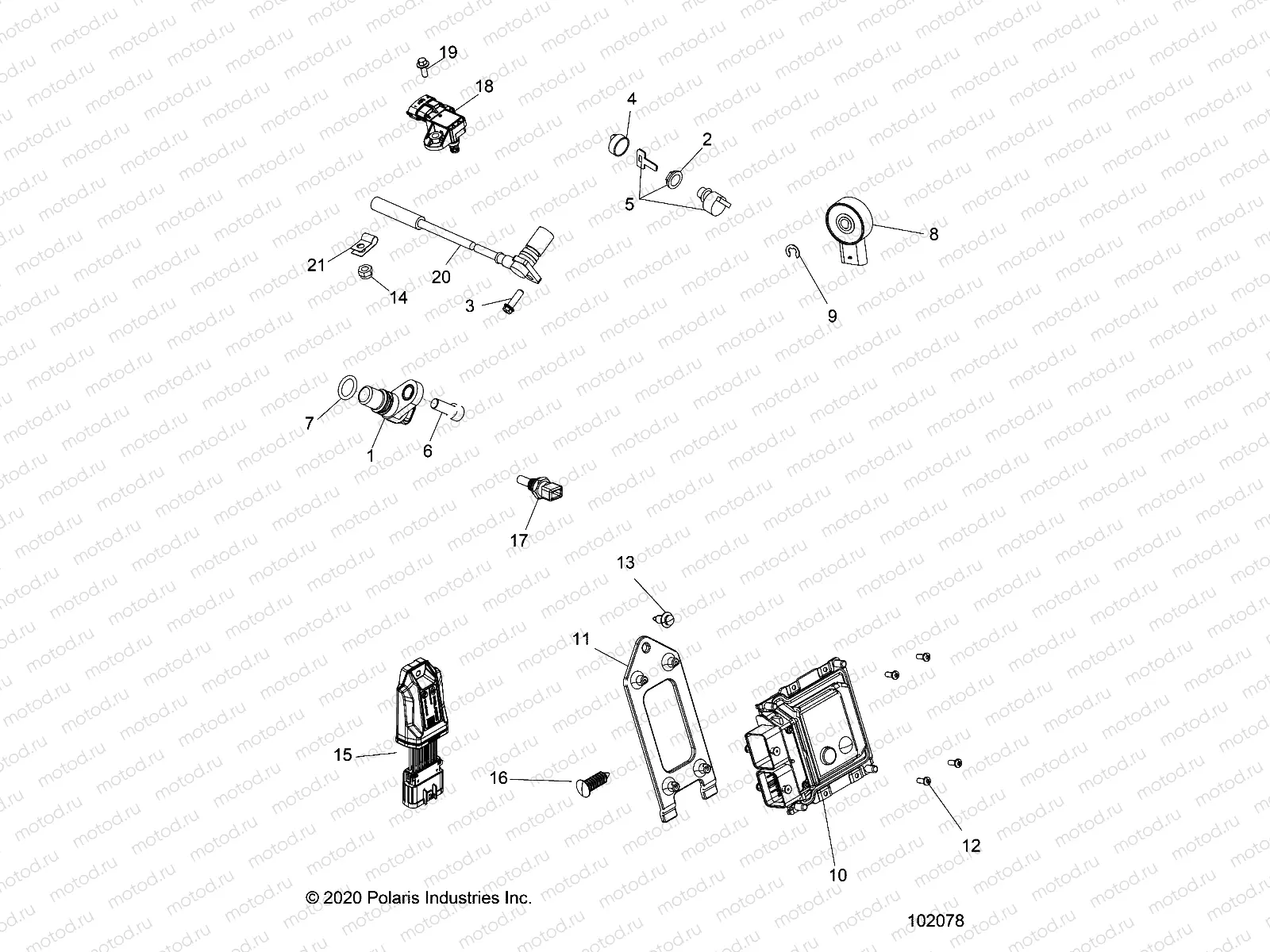ELECTRICAL | ELECTRICAL, SWITCHES, SENSORS and ECM - A21SDE57K4 (102078)