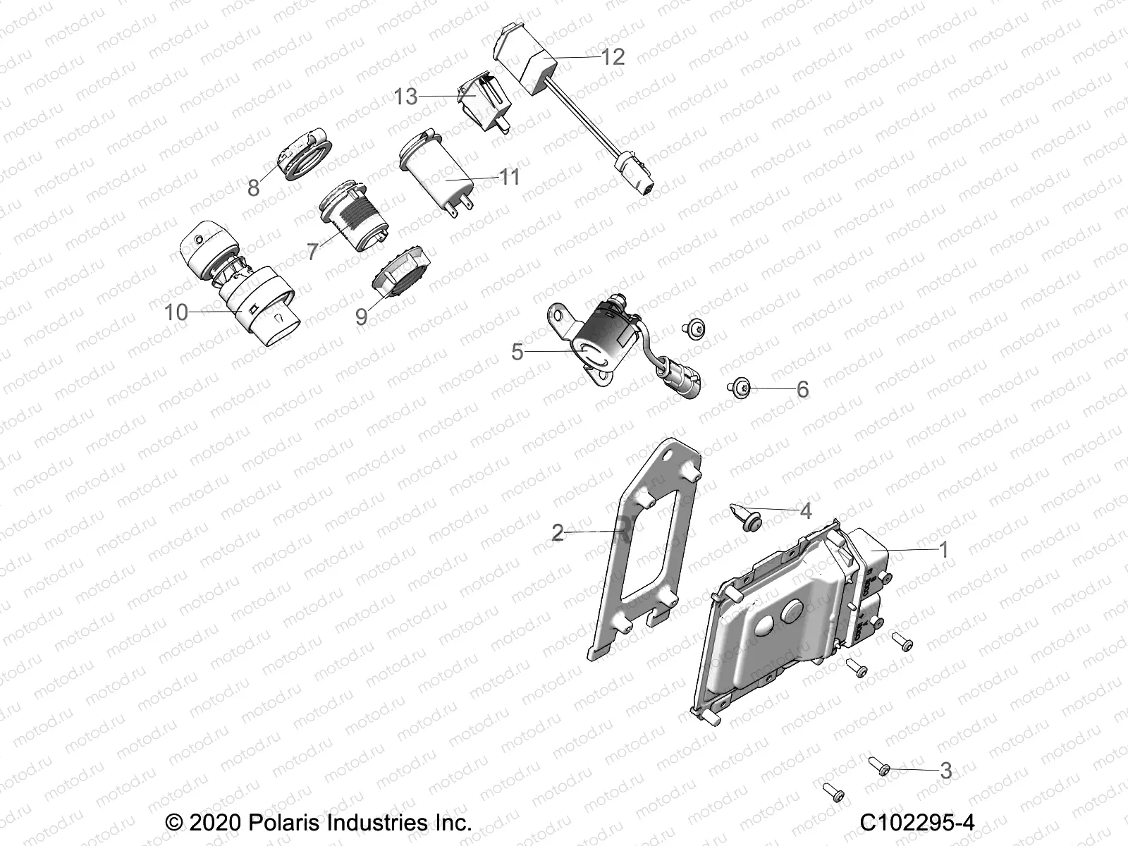 ELECTRICAL | ELECTRICAL, SWITCHES, SENSORS and ECM - A21SEK57AG/BG (C102295-4)
