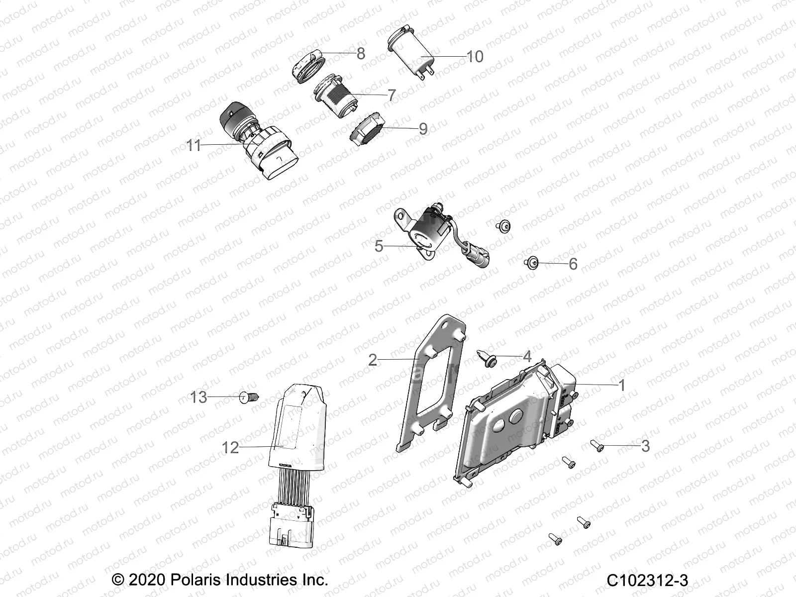 ELECTRICAL | ELECTRICAL, SWITCHES, SENSORS and ECM - A21SEZ57AM/AN/BM/BN (C102312-3)