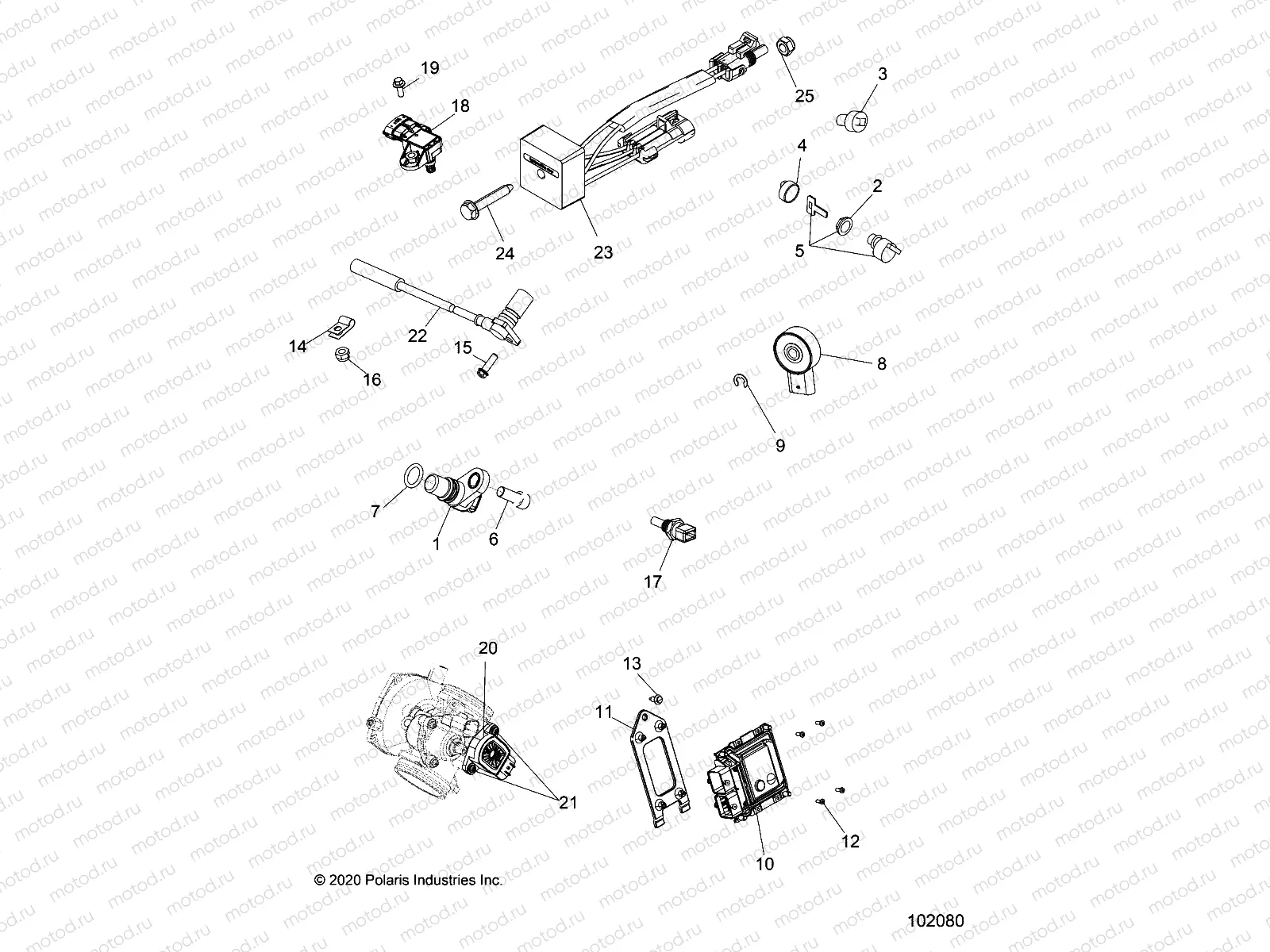 ELECTRICAL | ELECTRICAL, SWITCHES, SENSORS and ECM - A21SWE57A1/3A1 (102080)