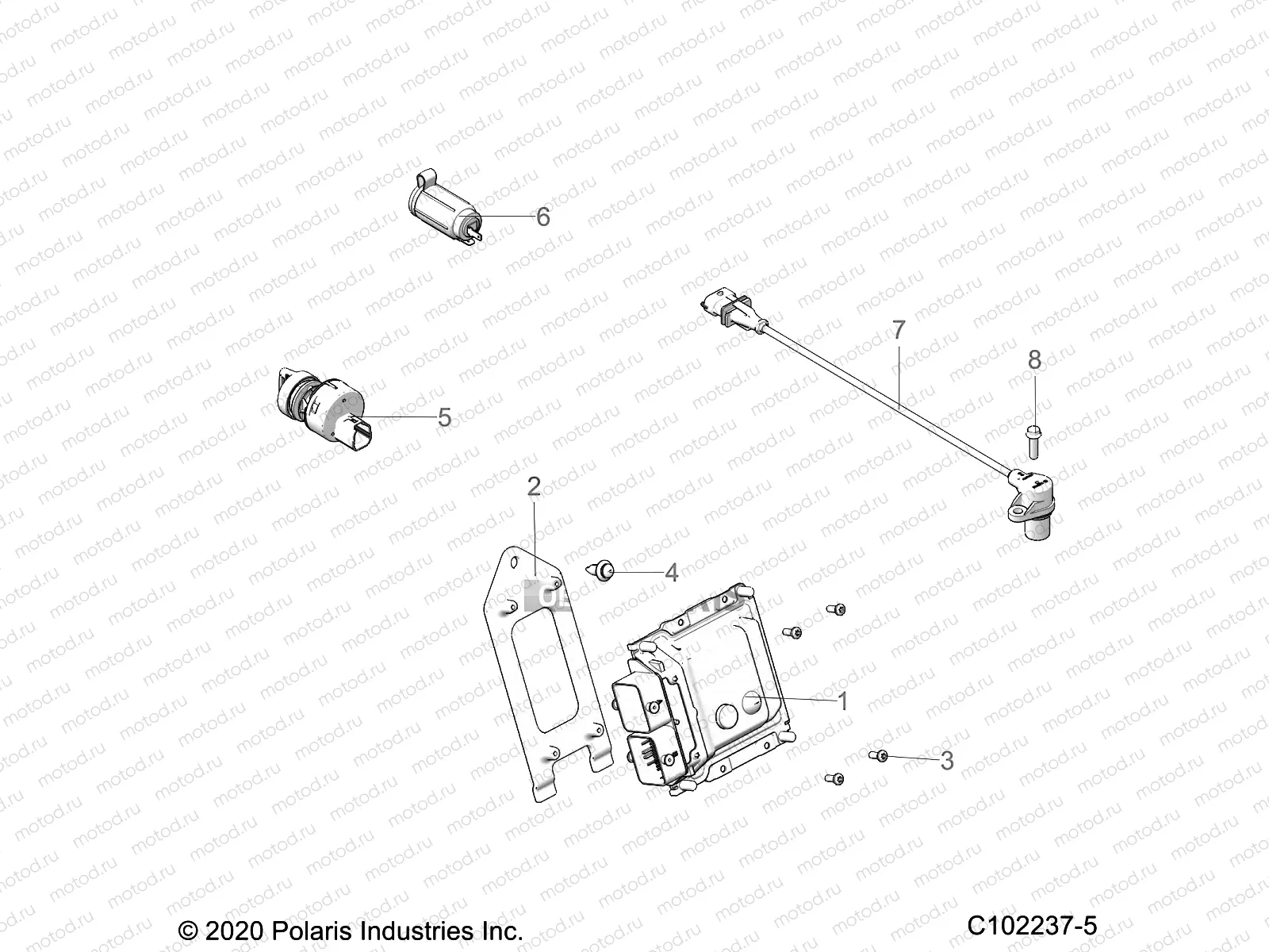 ELECTRICAL | ELECTRICAL, SWITCHES, SENSORS and ECM - A22SDA57A5 (C102237-5)