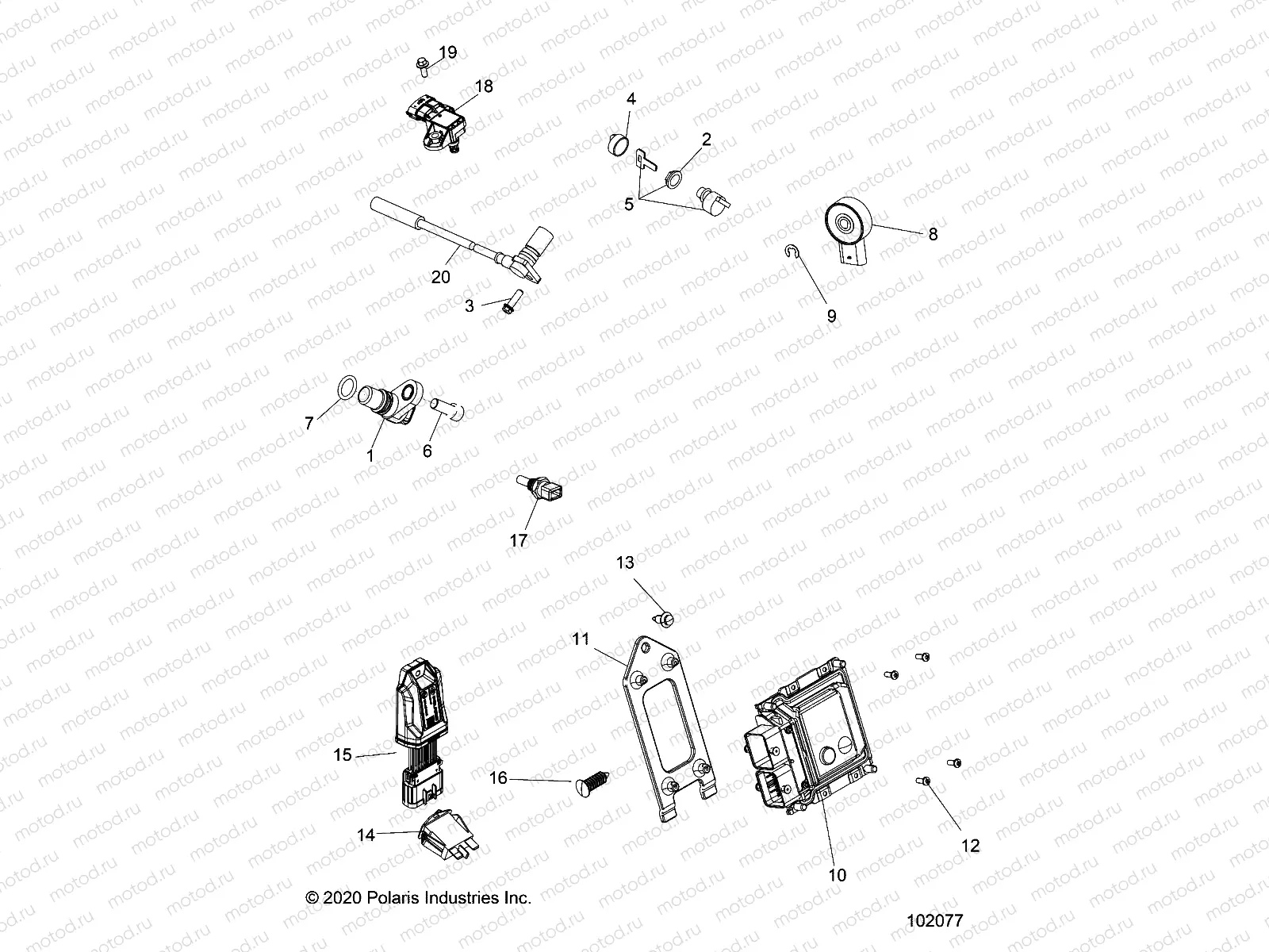 ELECTRICAL | ELECTRICAL, SWITCHES, SENSORS and ECM - A23SJS57CX  (102077)