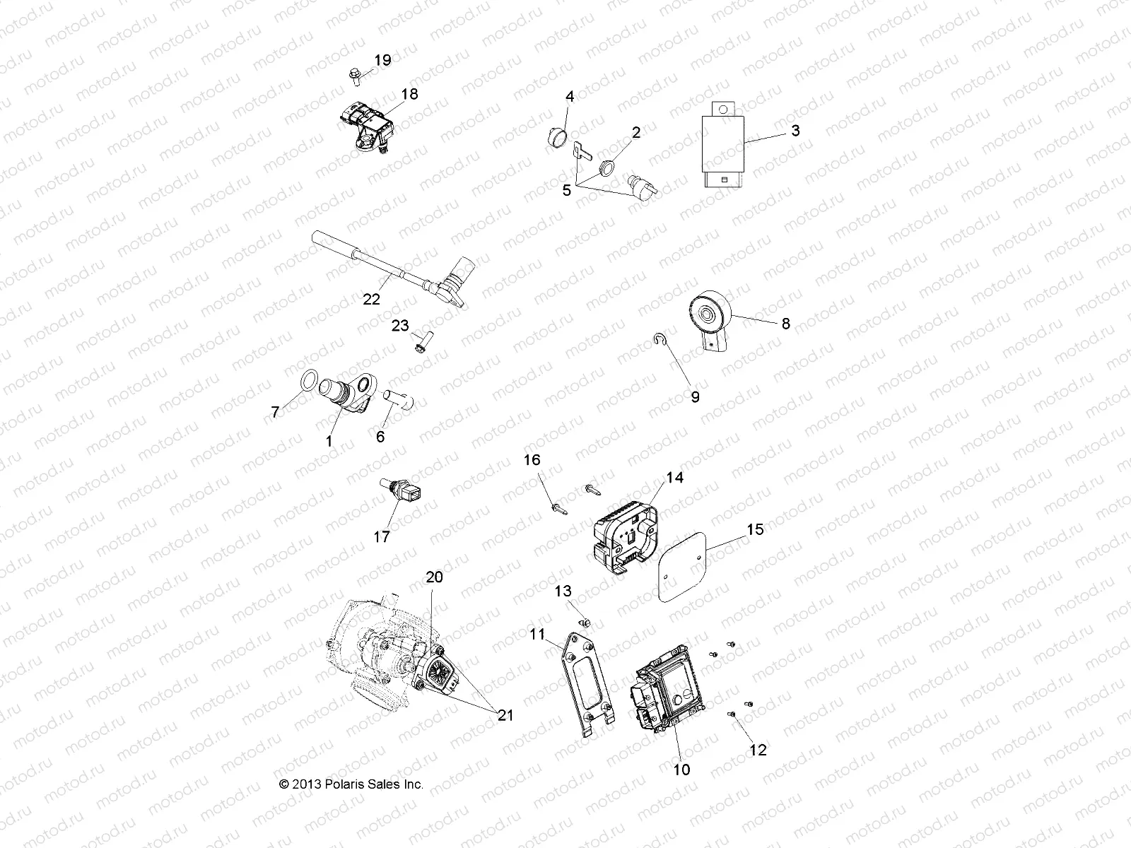 ELECTRICAL | ELECTRICAL, SWITCHES, SENSORS and ECM MODULES - A14DH57FJ (49ATVELECT14SP570F)