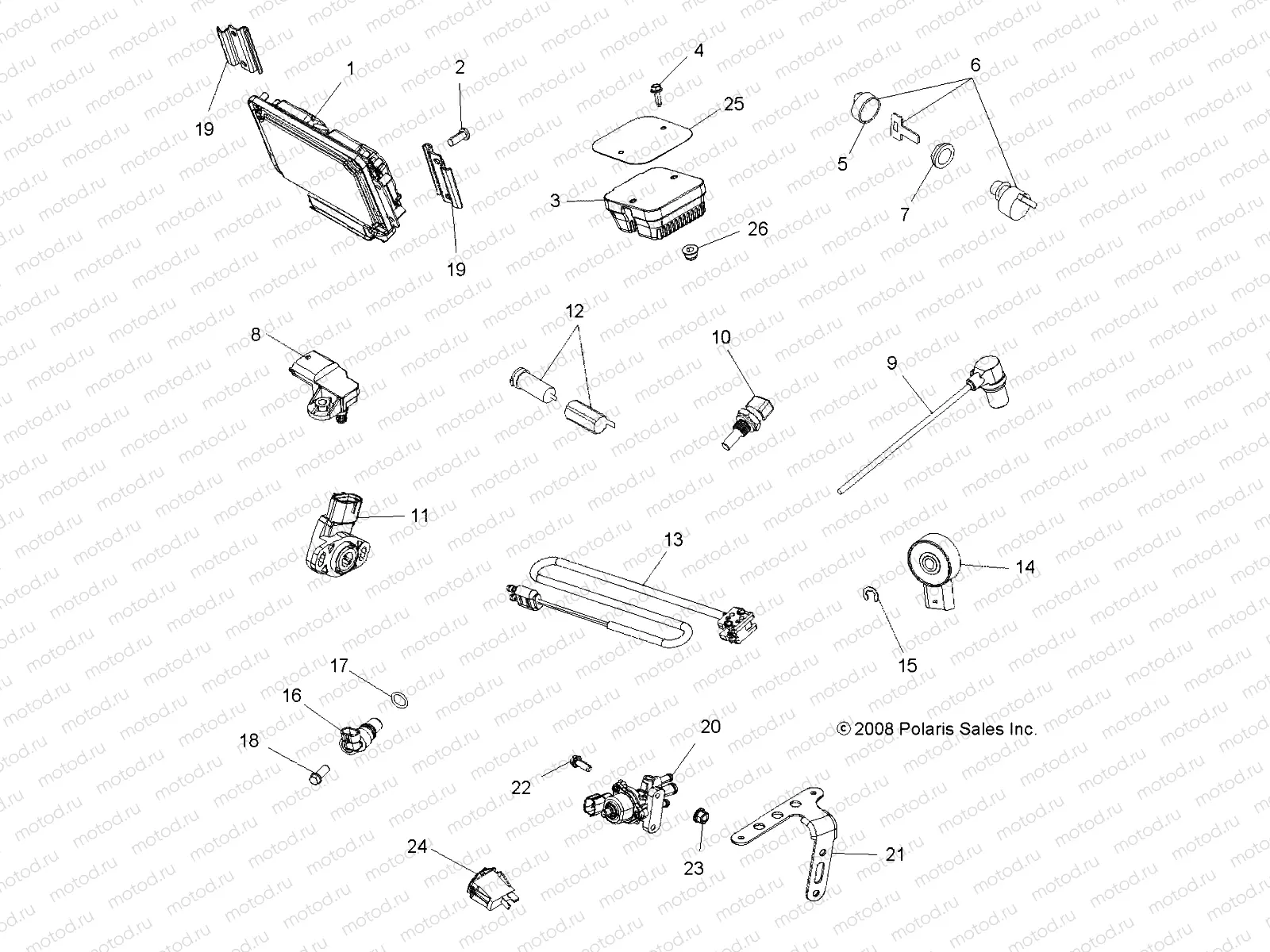 ELECTRICAL | ELECTRICAL, SWITCHES, SENSORS, ECU and CONTROL MODULES - A09ZX85/8X ALL OPTIONS (49ATVSWITCHES09SPEPS850)