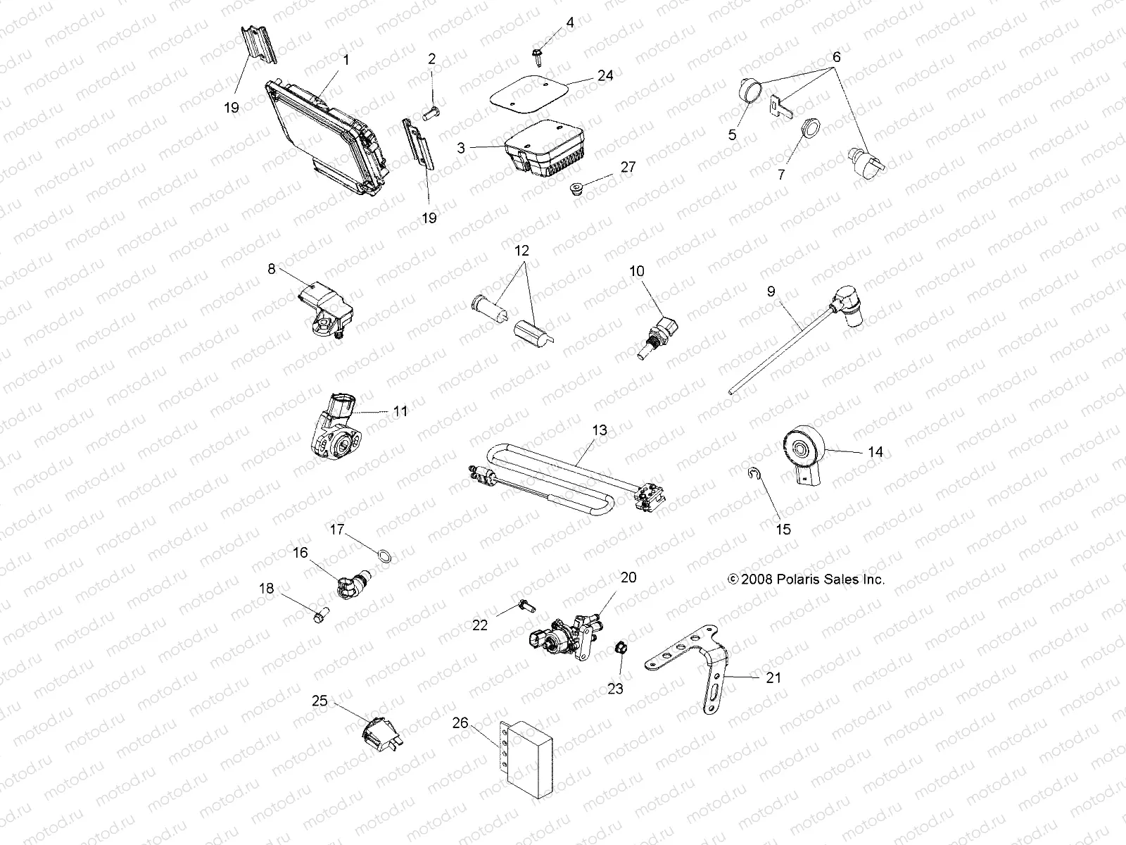 ELECTRICAL | ELECTRICAL, SWITCHES, SENSORS, ECU and CONTROL MODULES - A09ZX85FS/CFS (49ATVSWITCHES09SPXP850I)