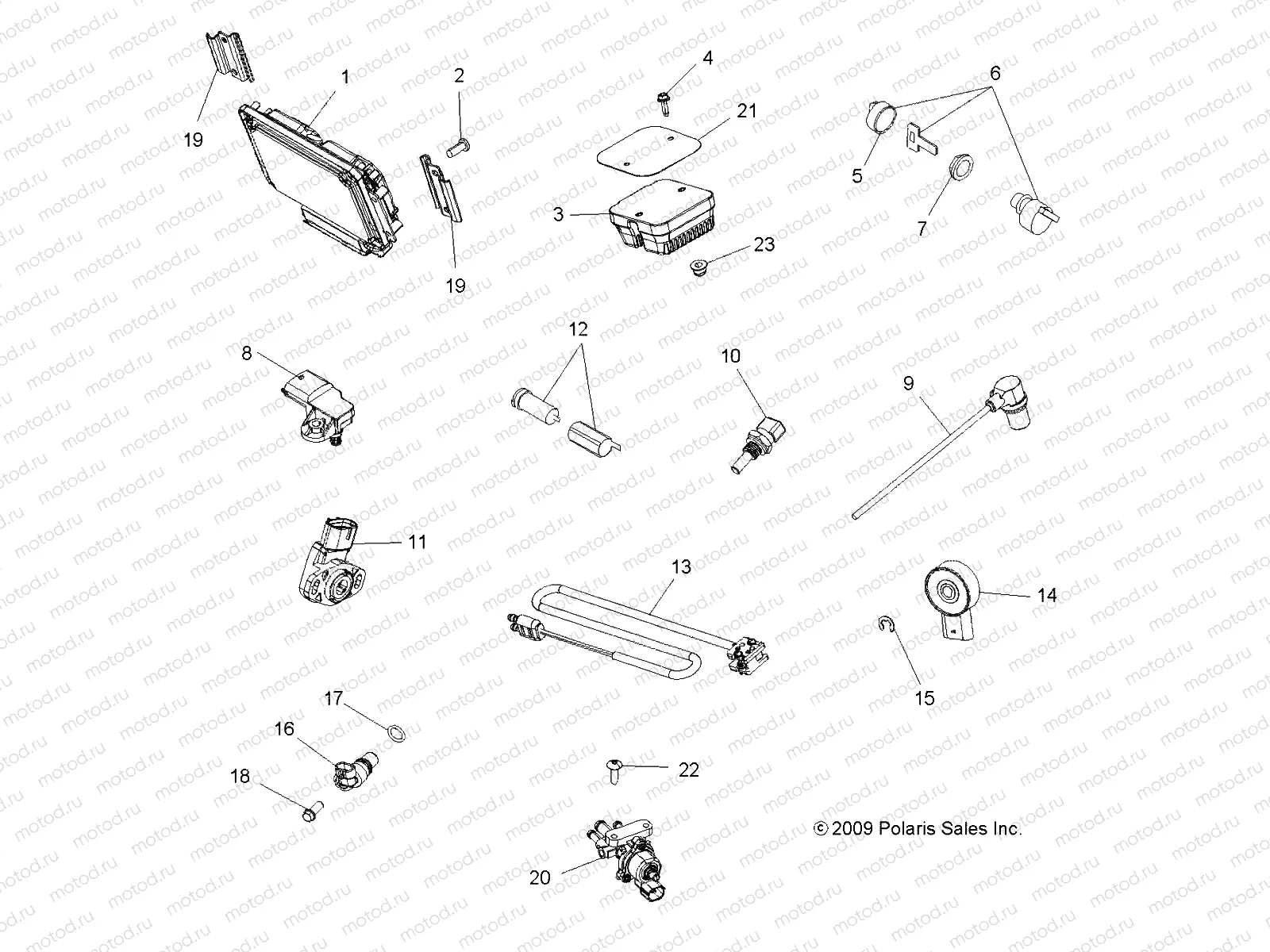 ELECTRICAL | ELECTRICAL, SWITCHES, SENSORS, ECU and CONTROL MODULES - A10ZN85AL/AQ/AX (49ATVSWITCHES10SPXP850)