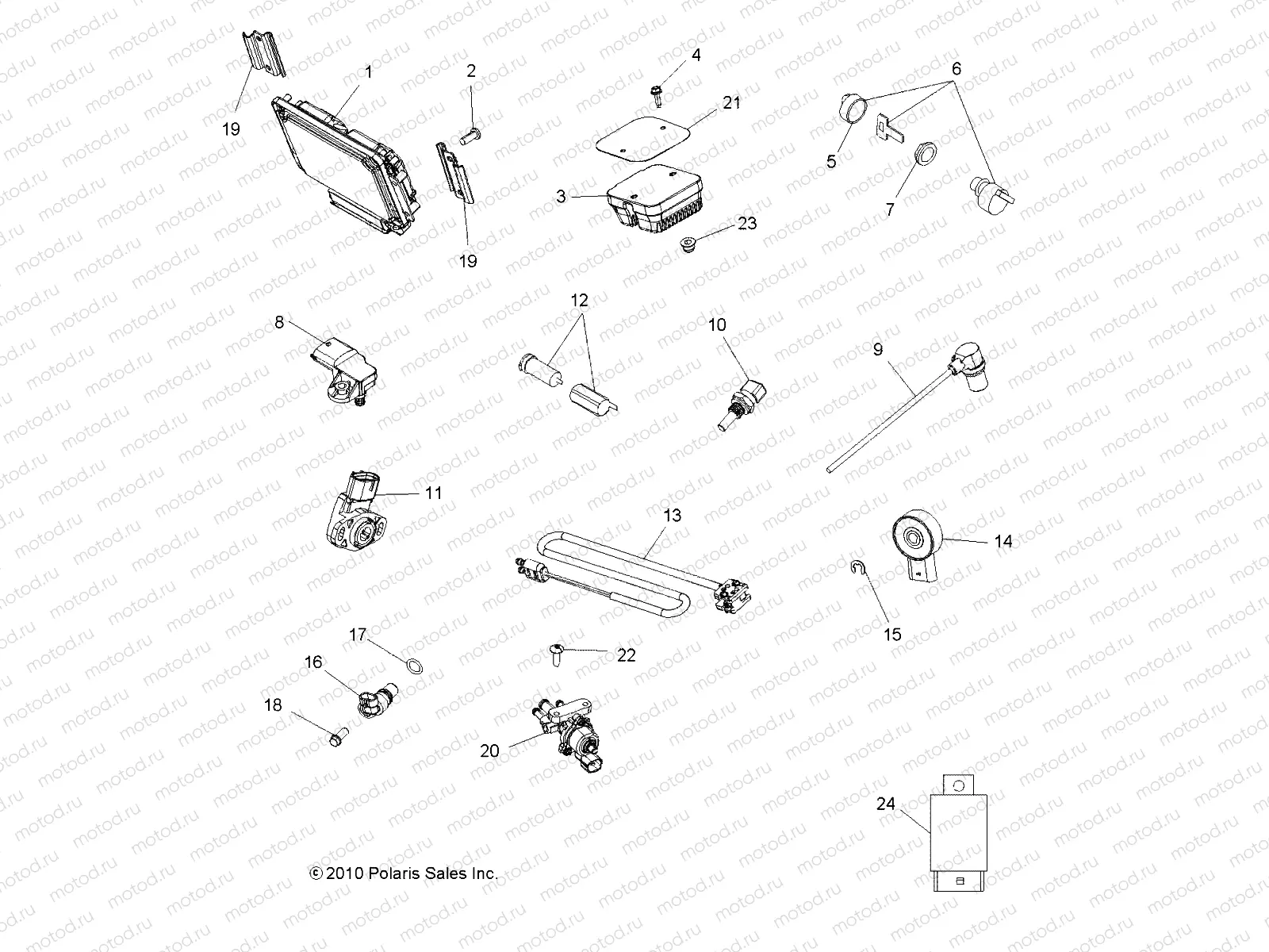 ELECTRICAL | ELECTRICAL, SWITCHES, SENSORS, ECU and CONTROL MODULES - A11DX85FF (49ATVSWITCHES11SPTRGEPS850I)