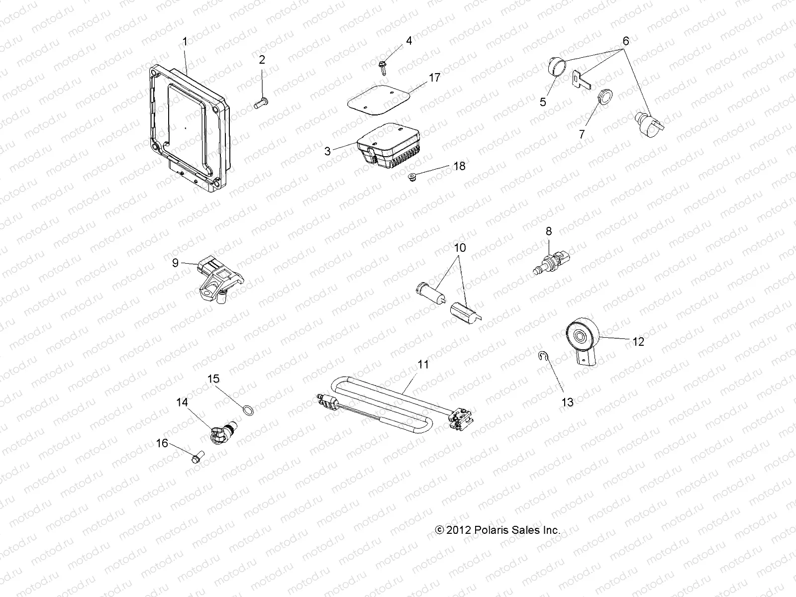 ELECTRICAL | ELECTRICAL, SWITCHES, SENSORS, ECU and CONTROL MODULES - A12DN5EAF/EAR (49ATVSWITCHES12SPTRGEPS550)