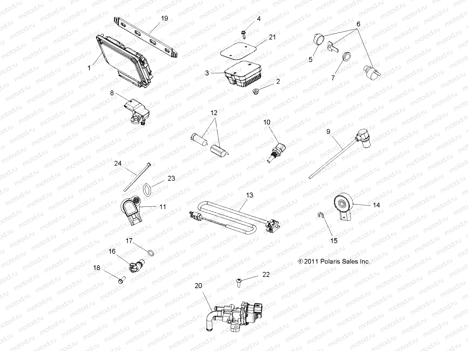 ELECTRICAL | ELECTRICAL, SWITCHES, SENSORS, ECU and CONTROL MODULES - A12DN8EAF/EAH/EAR/EAW (49ATVSWITCHES12SPTRGEPS850)