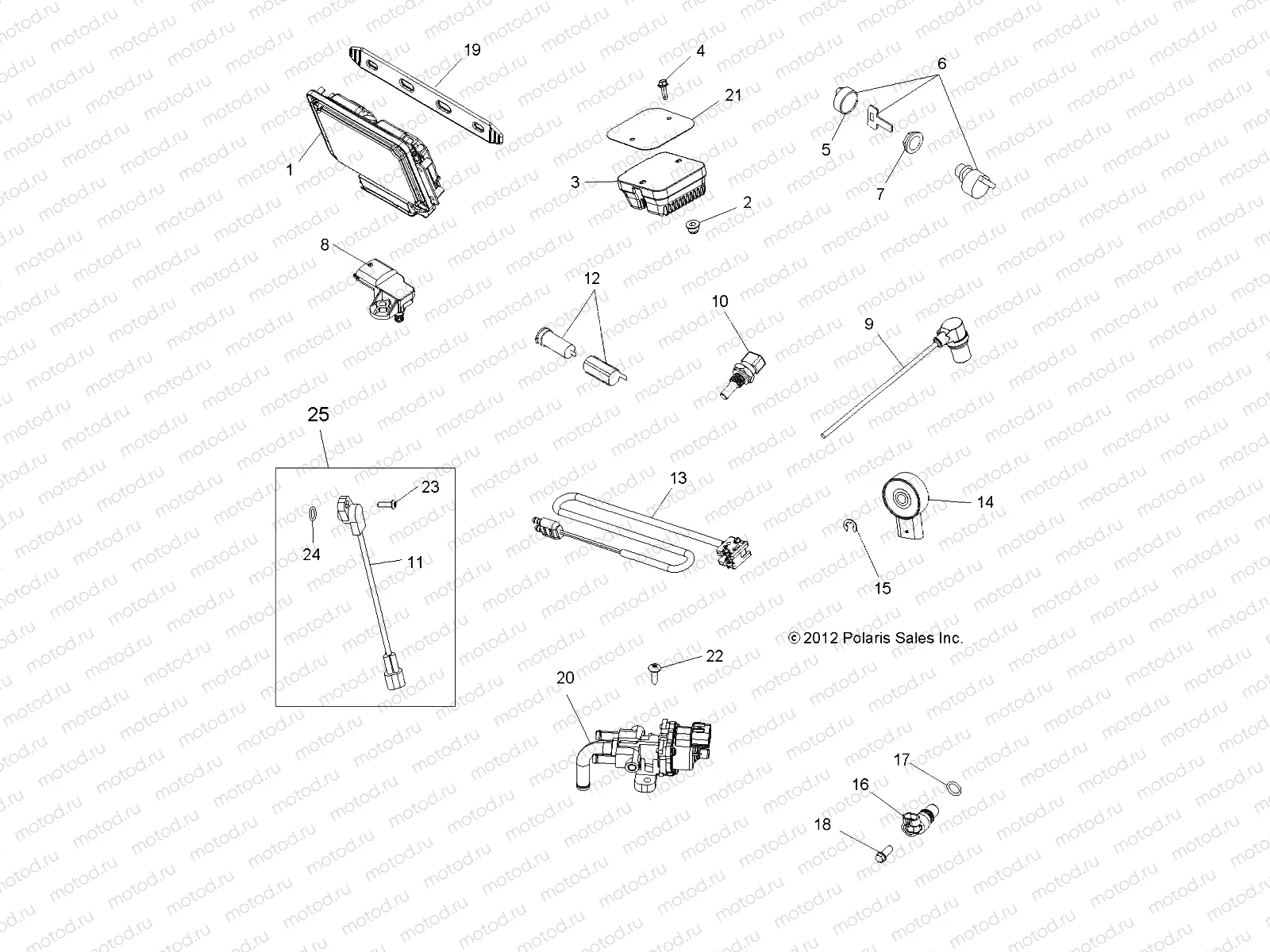 ELECTRICAL | ELECTRICAL, SWITCHES, SENSORS, ECU and CONTROL MODULES - A13DN8EAF/EAL/EAR (49ATVSWITCHES13SPXP850)