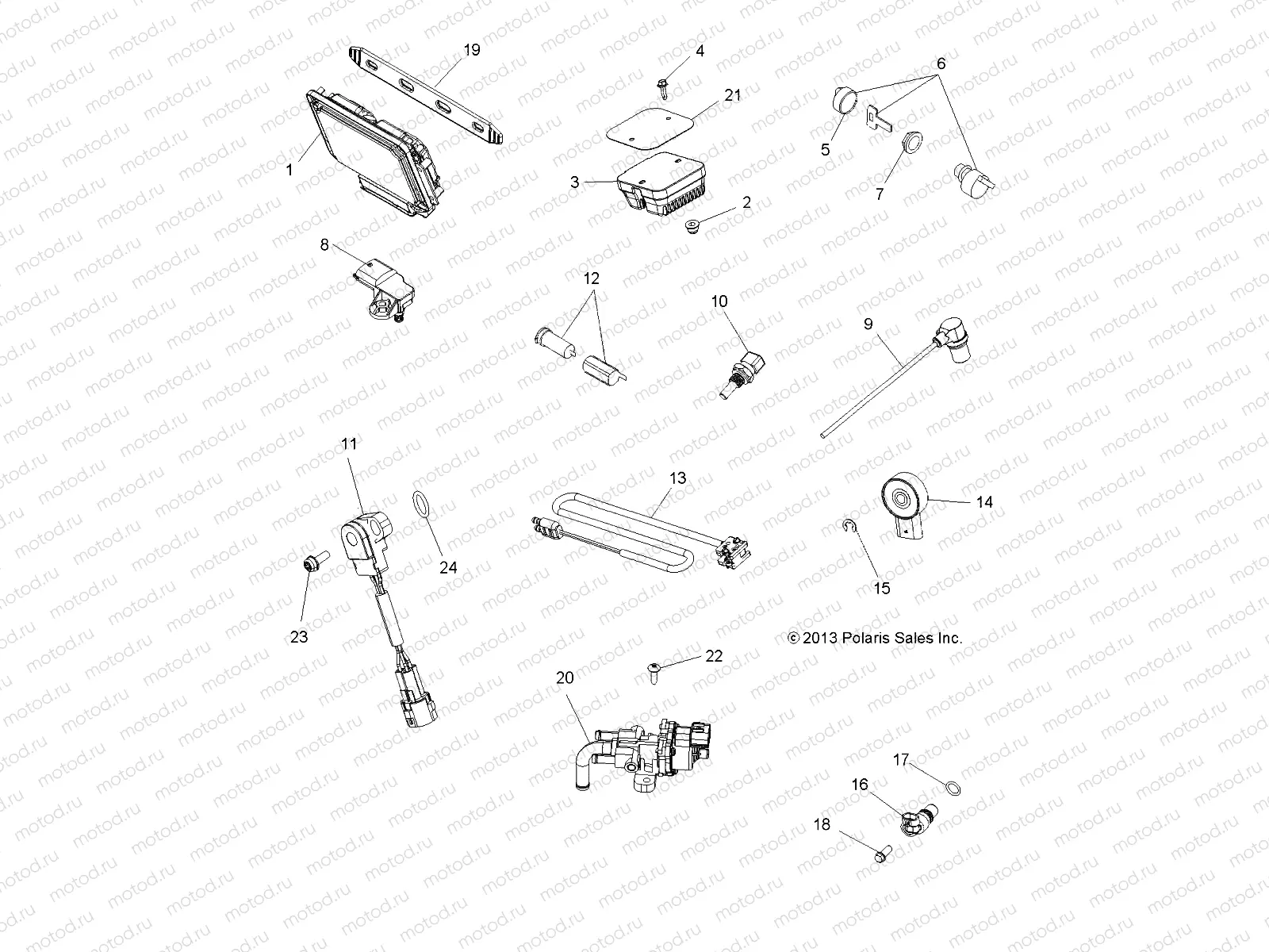 ELECTRICAL | ELECTRICAL, SWITCHES, SENSORS, ECU and CONTROL MODULES - A14DN8EAH/EAQ/EAR (49ATVSWITCHES14SPTRG850)