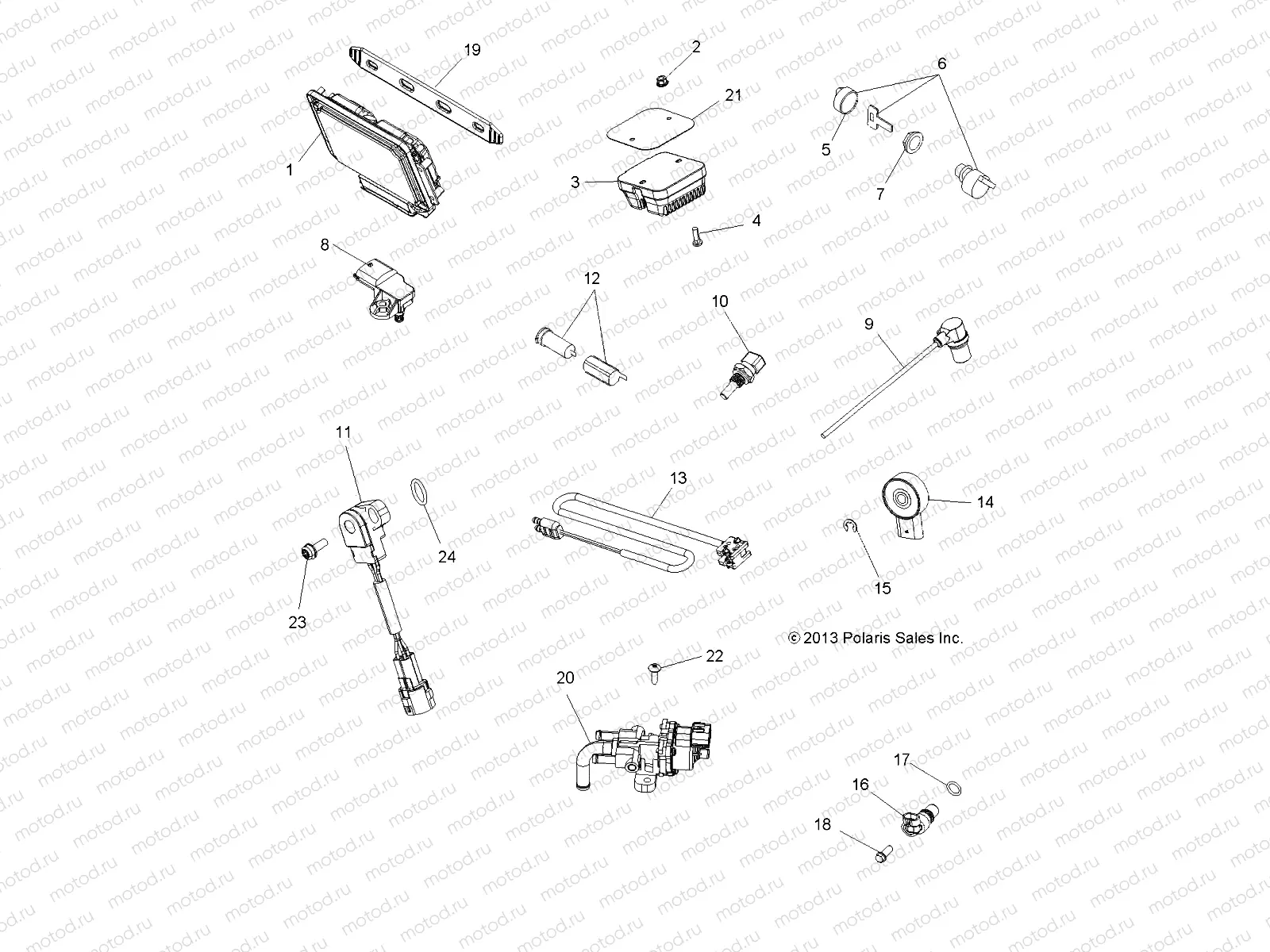 ELECTRICAL | ELECTRICAL, SWITCHES, SENSORS, ECU and CONTROL MODULES - A14GH8EFI (49ATVSWITCHES14SCRAM850I)
