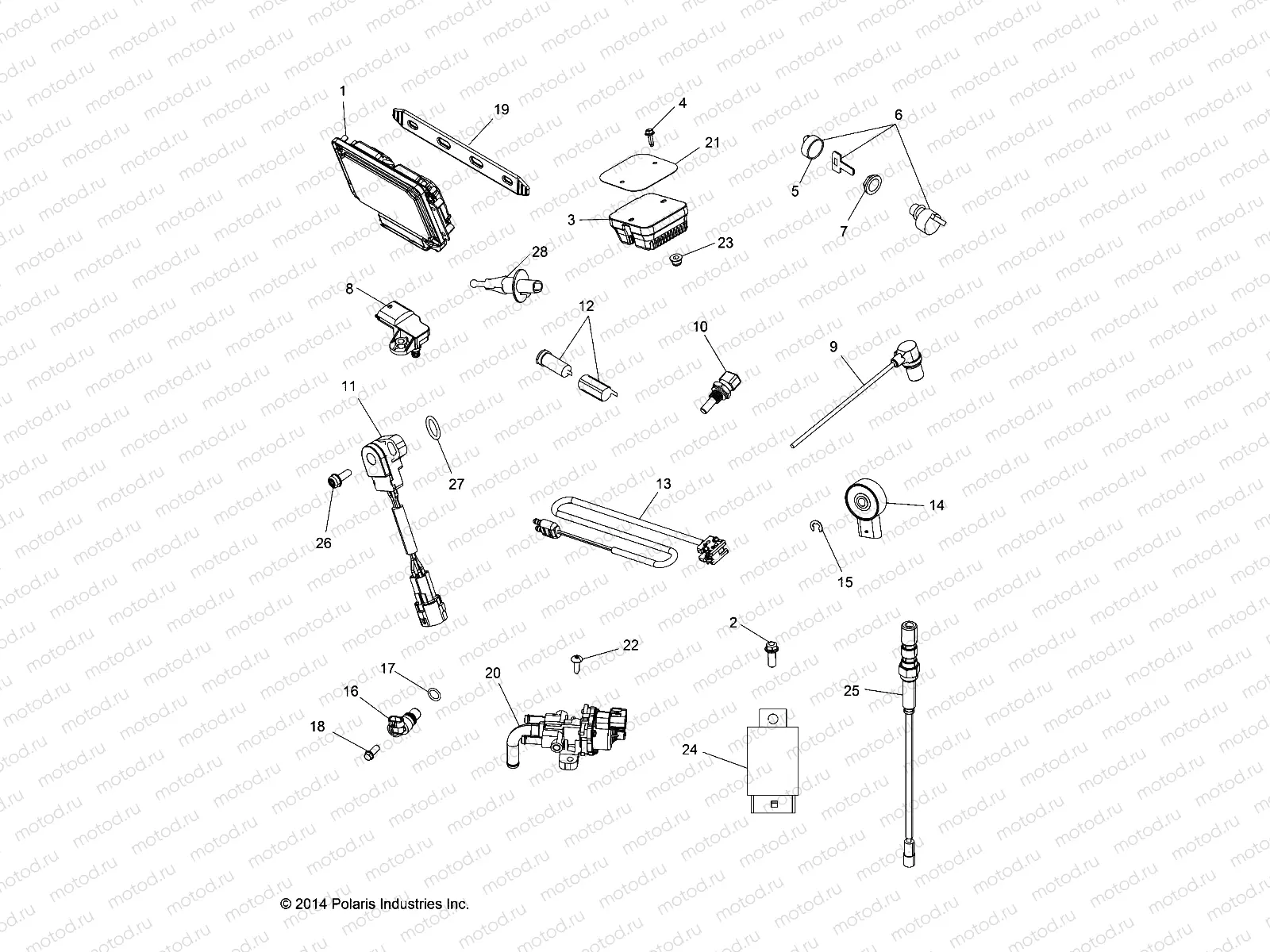ELECTRICAL | ELECTRICAL, SWITCHES, SENSORS, ECU and CONTROL MODULES - A15SXE95FK (49ATVSWITCHES14SP850F)