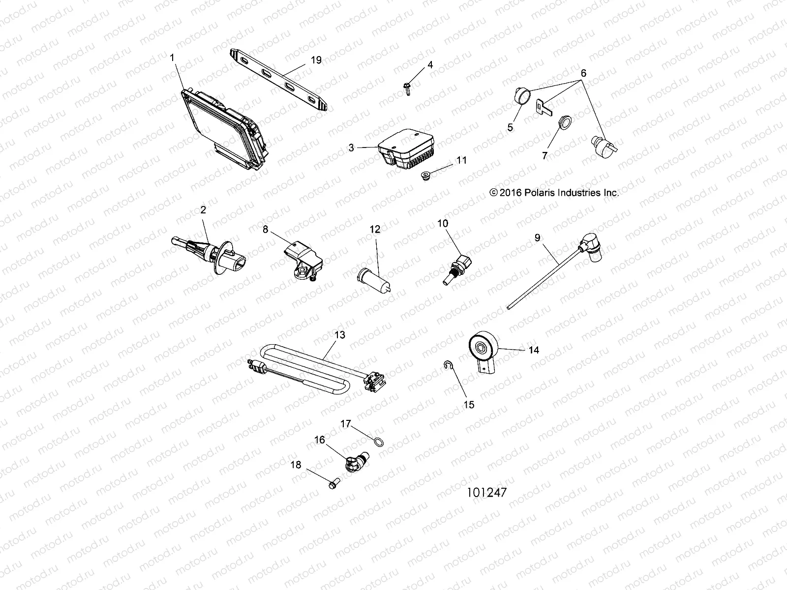 ELECTRICAL | ELECTRICAL, SWITCHES, SENSORS, ECU and CONTROL MODULES - A18SXE95FR (101247)