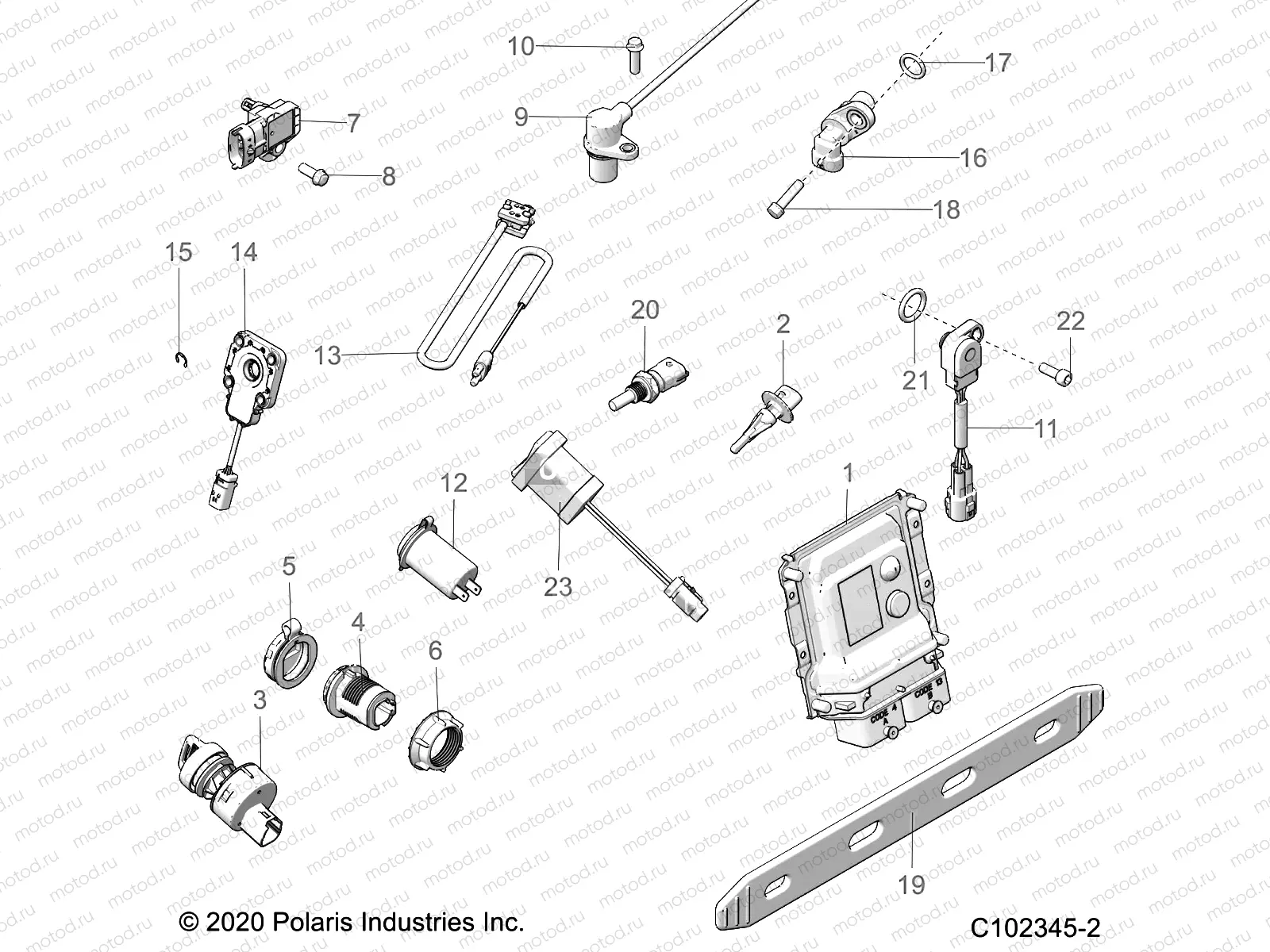 ELECTRICAL | ELECTRICAL, SWITCHES, SENSORS, ECU and CONTROL MODULES - A21SXE95AG/CAG (C102345-2)