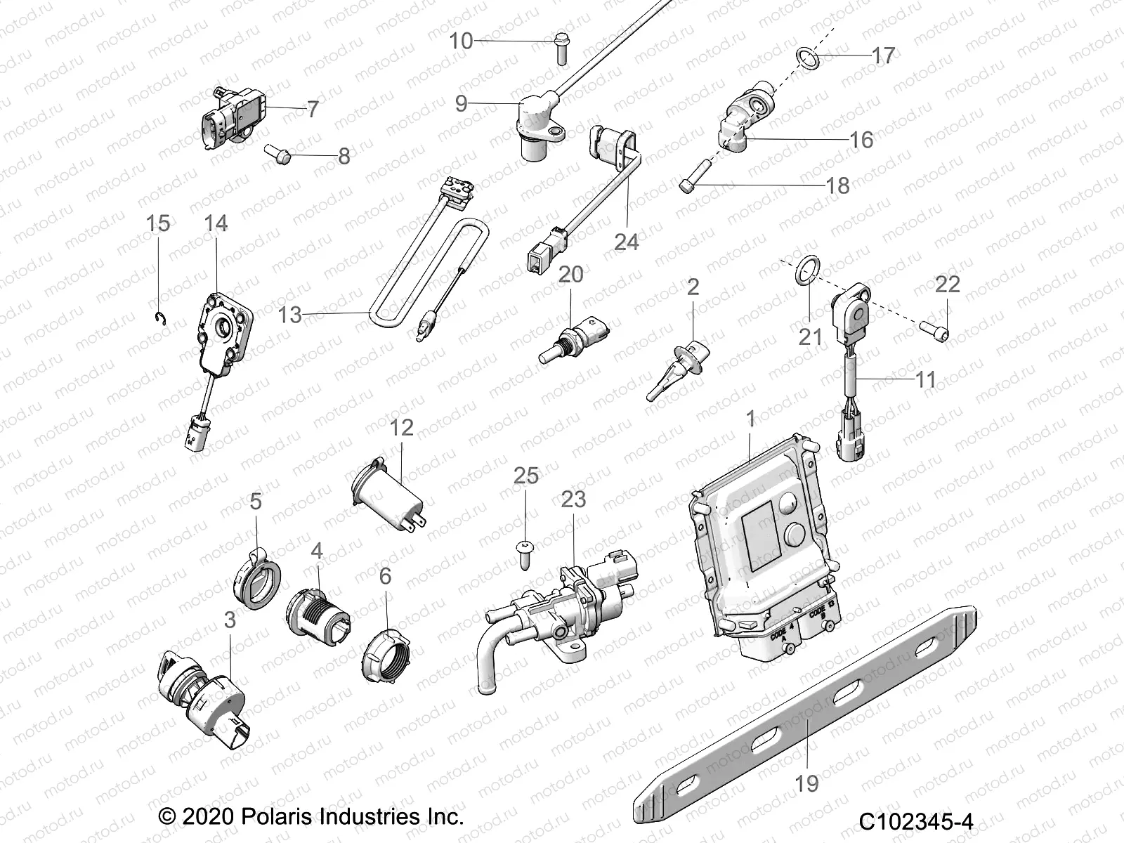ELECTRICAL | ELECTRICAL, SWITCHES, SENSORS, ECU and CONTROL MODULES - A21SXZ85AN (C102345-4)