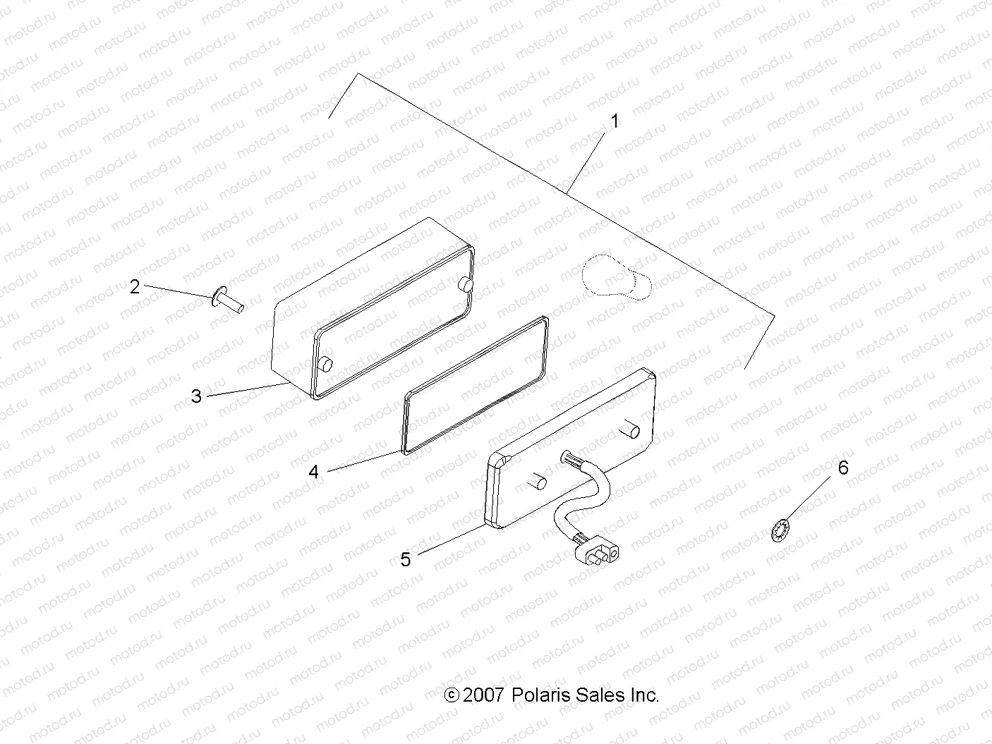 ELECTRICAL | ELECTRICAL, TAILLIGHT - A09BG50FA (49ATVTAILLAMPS08SCRAM)