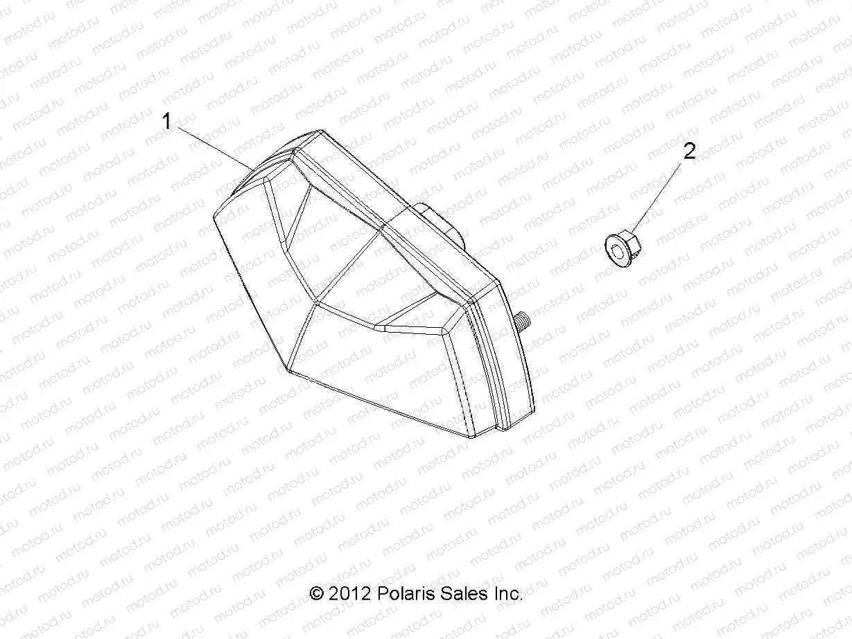 ELECTRICAL | ELECTRICAL, TAILLIGHT - A14GH9EFW (49ATVTAILLAMPS13850SCRAM)
