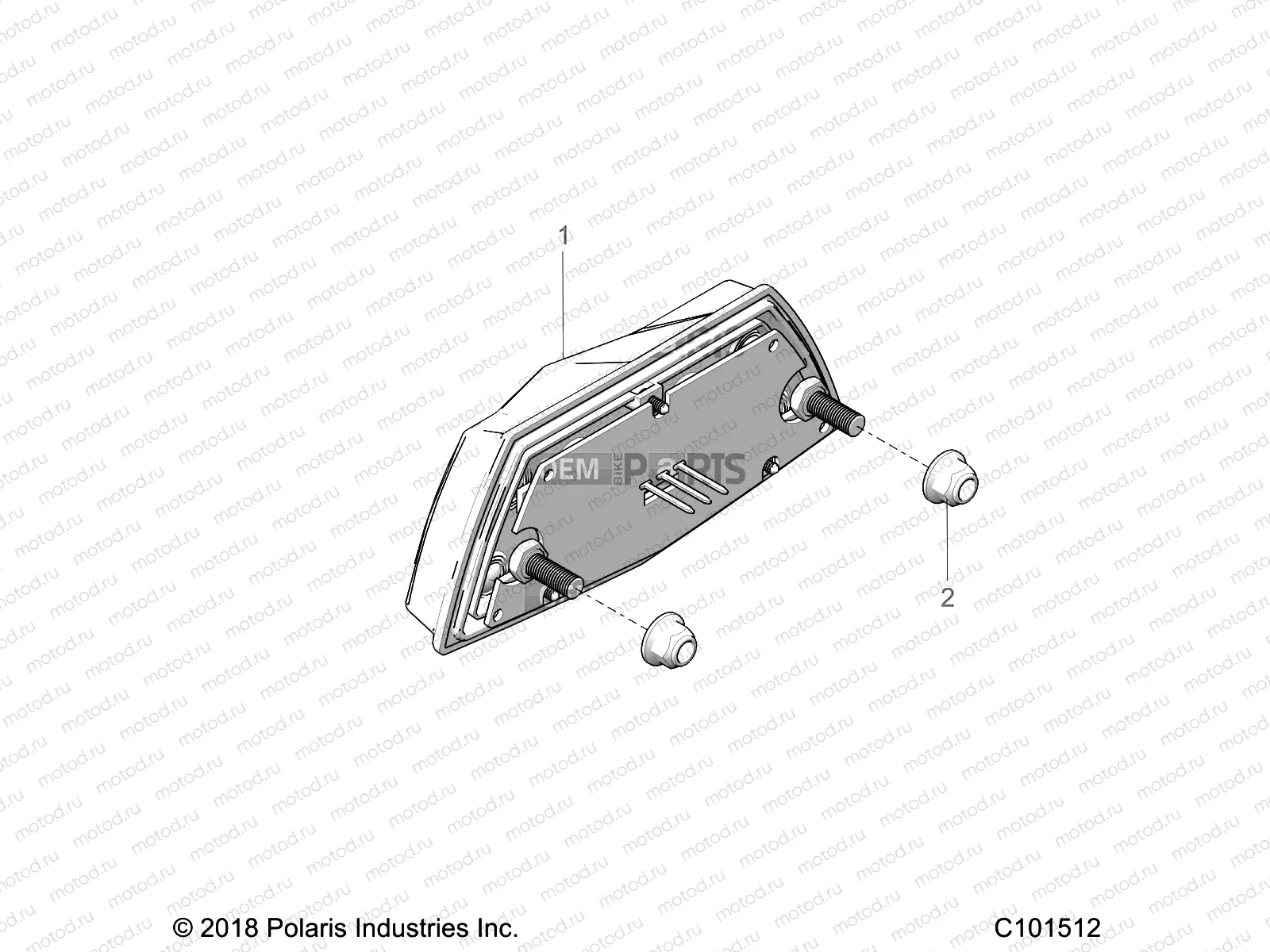 ELECTRICAL | ELECTRICAL, TAILLIGHT - A20SVA85A3 (C101512)