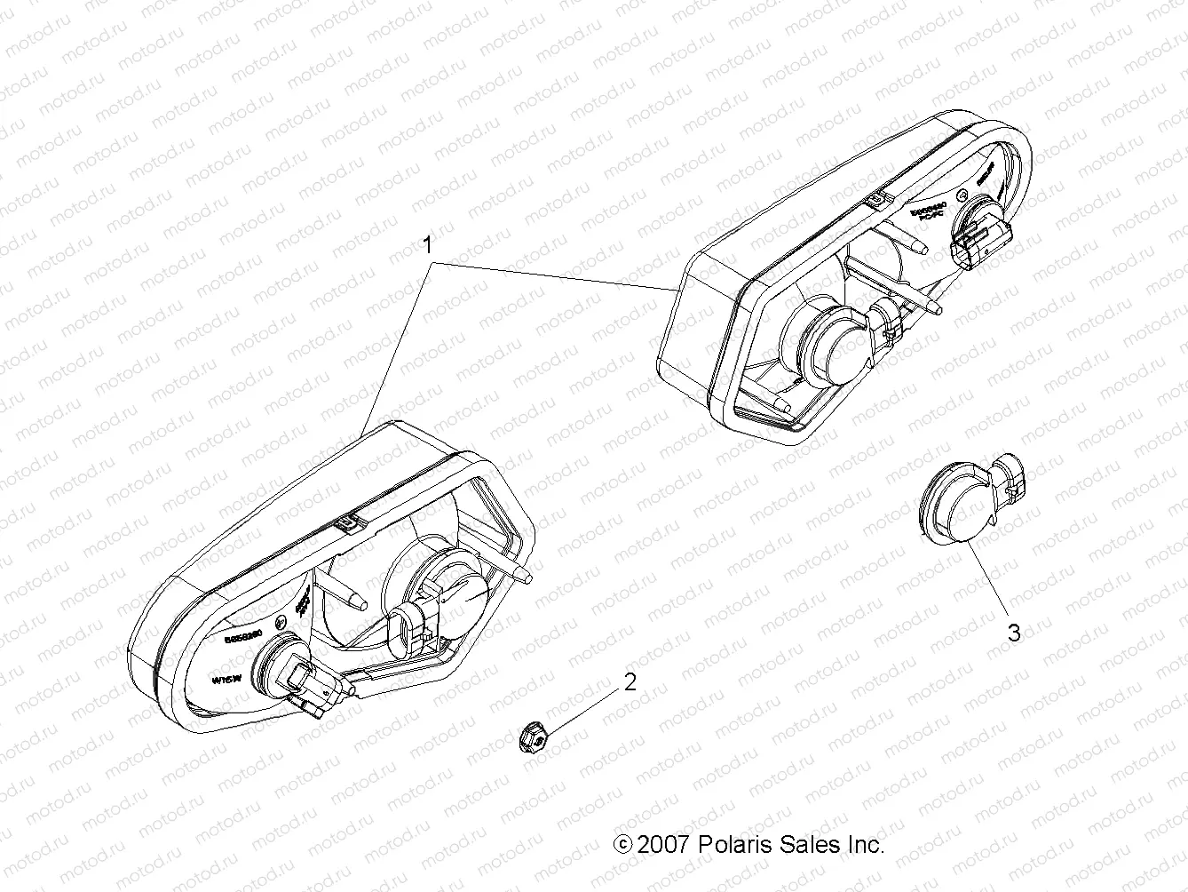 ELECTRICAL | ELECTRICAL, TAILLIGHTS - A08DN76FC (49ATVTAILLAMPS08SPTRG500)