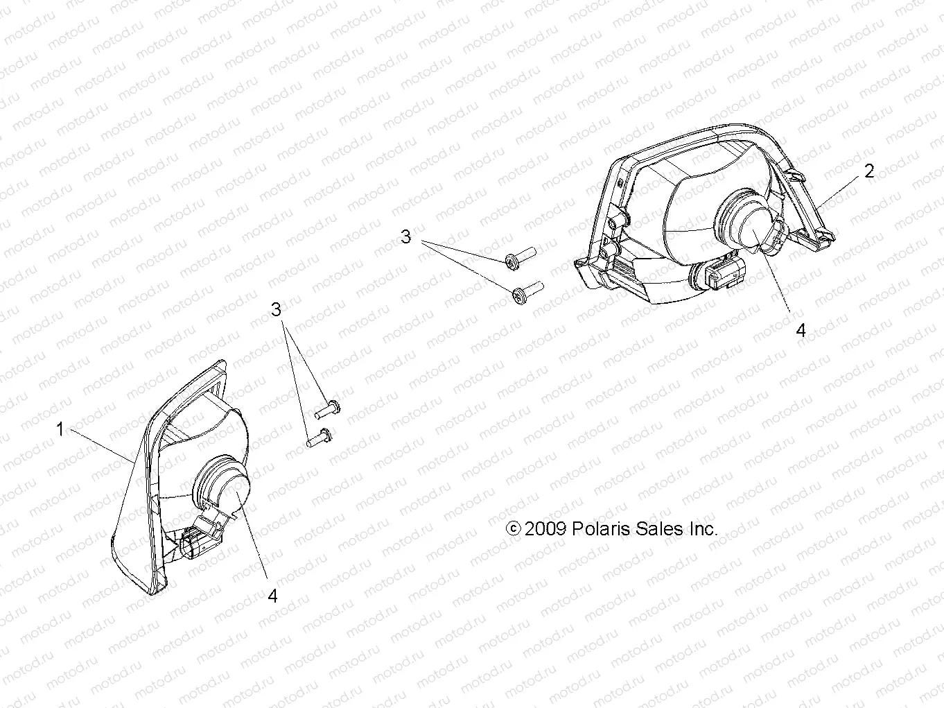 ELECTRICAL | ELECTRICAL, TAILLIGHTS - A08TN68AX/AZ (49ATVTAILLAMPS09SPX2500)